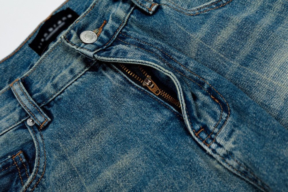 Japanese Brand × Jean American retro ripped distressed punk washed gradient jeans Size US 34 / EU 50 - 4 Thumbnail