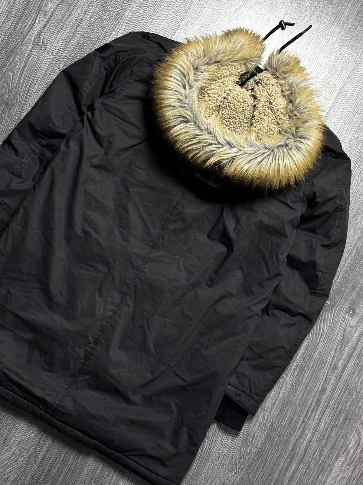 Diesel × Vintage Diesel Zip Fur Hoodie Parka Ifsixwasnine Lgb Style Size US L / EU 52-54 / 3 - 10 Thumbnail
