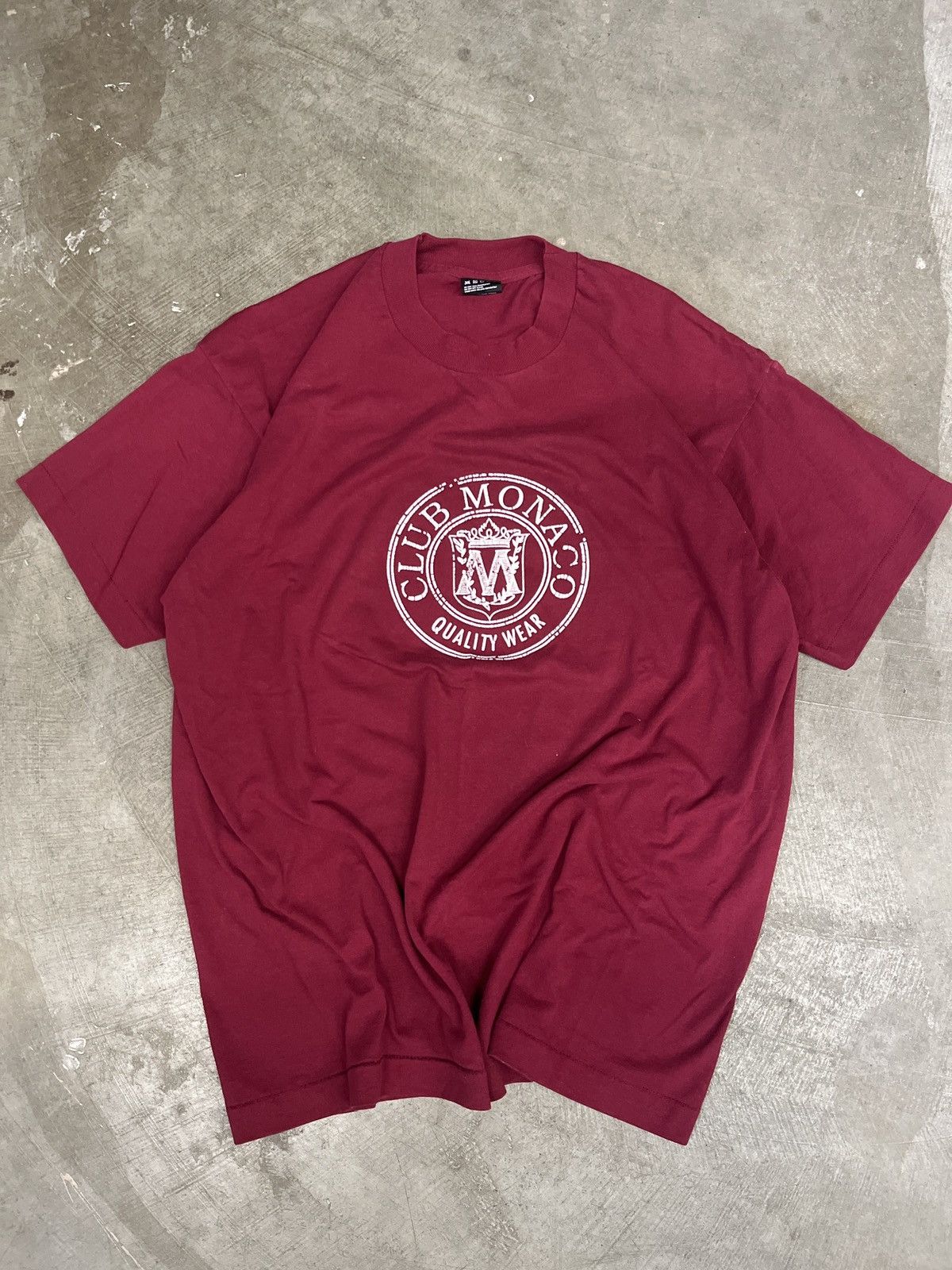Club Monaco × Fruit Of The Loom × Vintage Vintage Club Monaco Tee Size US XL / EU 56 / 4 - 1 Thumbnail