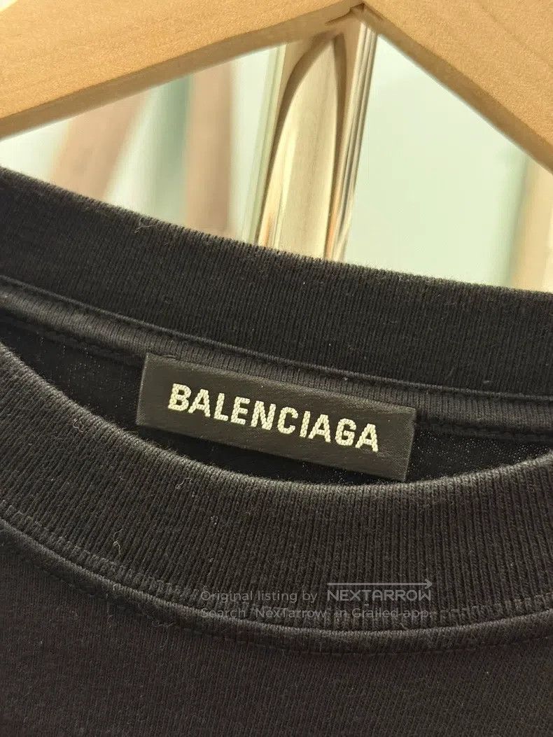 Balenciaga Balenciaga Email Letter Logo Short Sleeve T-Shirt Black Size US M / EU 48-50 / 2 - 2 Thumbnail