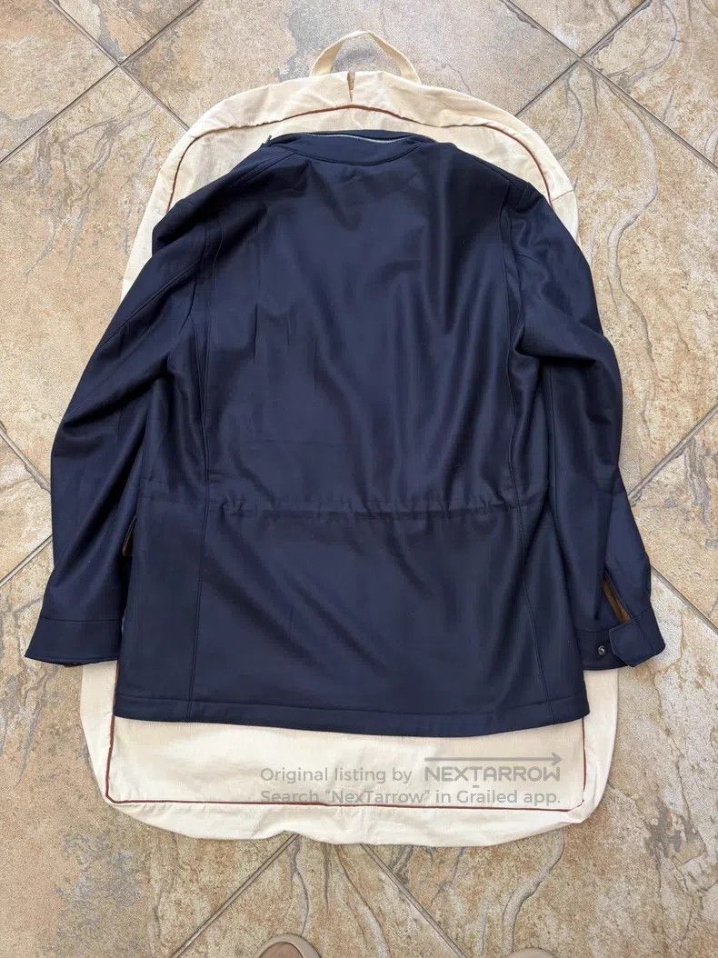 Loro Piana Loro Piana Men's Traveler Jacket, Navy Blue, 100% Wool Lin Size US L / EU 52-54 / 3 - 2 Thumbnail