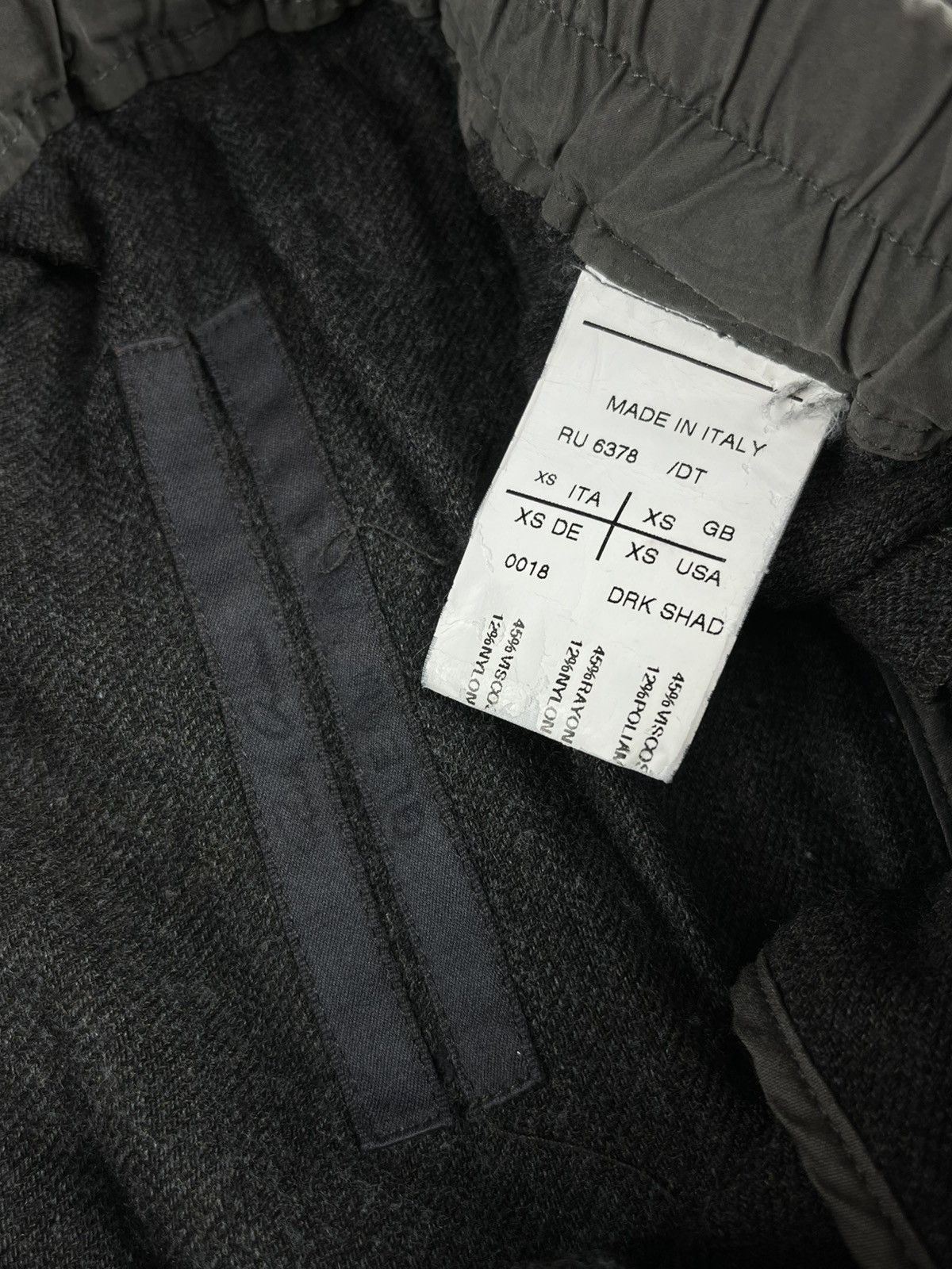 Rick Owens FW10 Rick Owens Gleam Wool Drawstring Drop Crotch Crop Pants Size US 30 / EU 46 - 4 Thumbnail