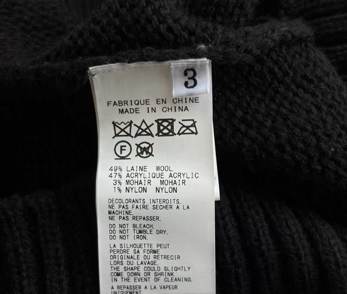 Yohji Yamamoto Yohji Yamamoto 22AW Cherry Skull Turtleneck Size US L / EU 52-54 / 3 - 7 Thumbnail