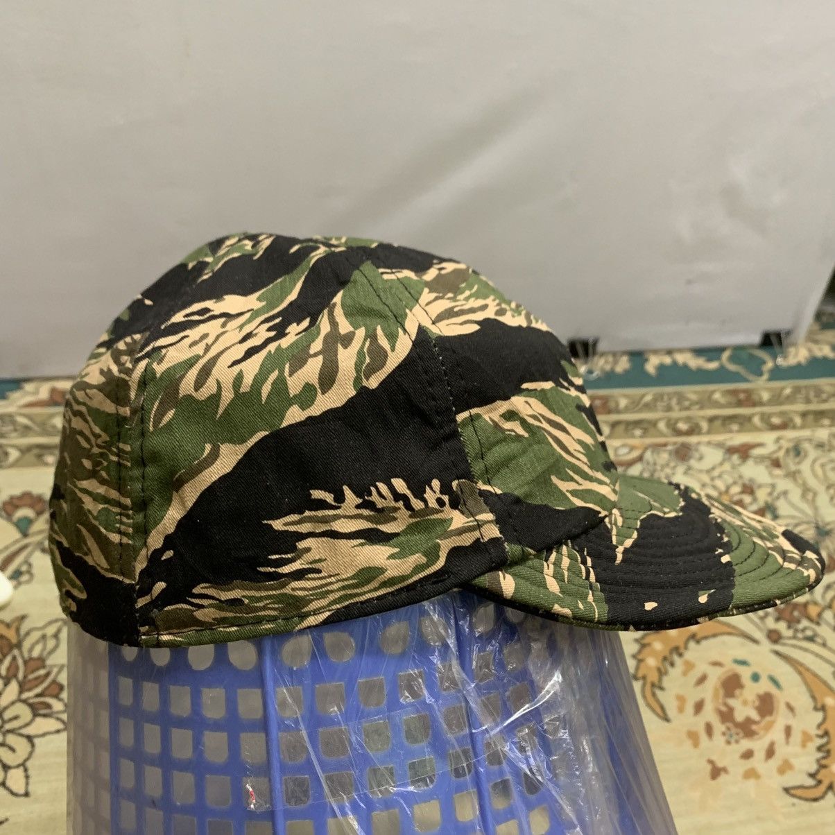 Japanese Brand VINTAGE ARMY B.Z.H.D TIGER STRIPE CAP Size ONE SIZE - 6 Thumbnail