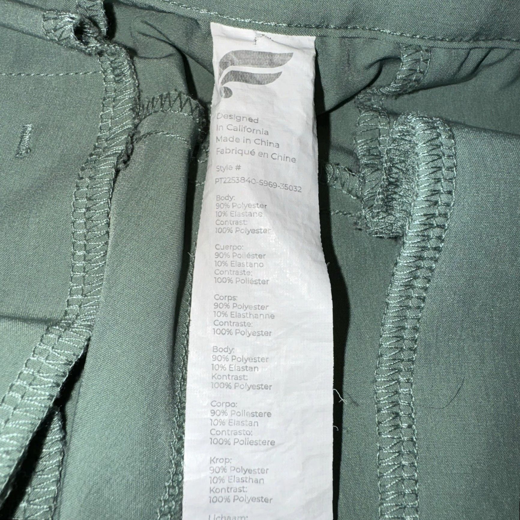 Fabletics Fabletics Pants Men’s 30x32 Green Stretch Zip Pockets Activewear Golf Athleisure Stretch Tapered Classic Regular Inseam 29 in Mens Size US 30 / EU 46 - 5 Thumbnail