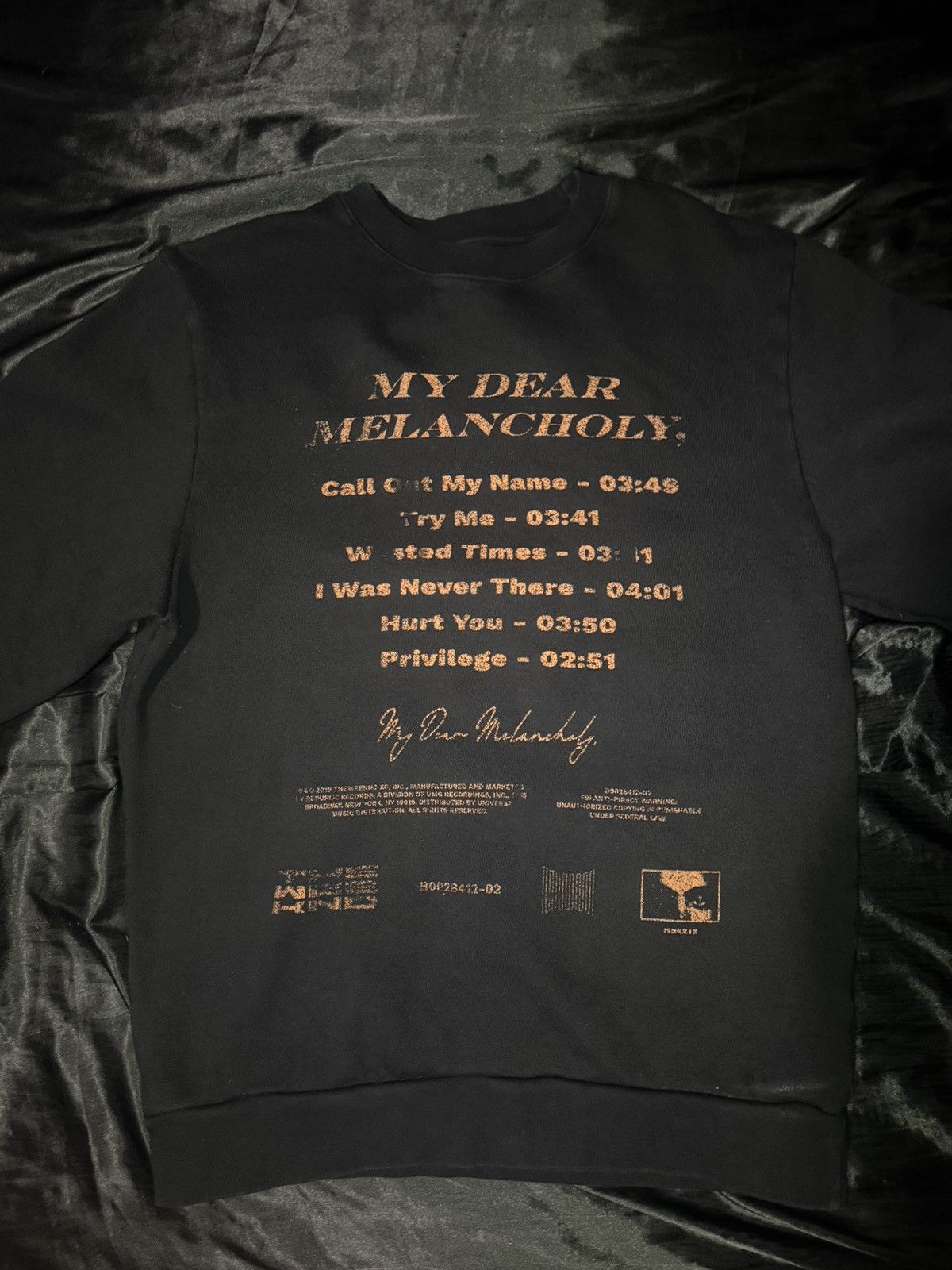 The Weeknd × XO The Weeknd My Dear Melancholy 5 Year Anniversary Sweatshirt Size US S / EU 44-46 / 1 - 2 Thumbnail