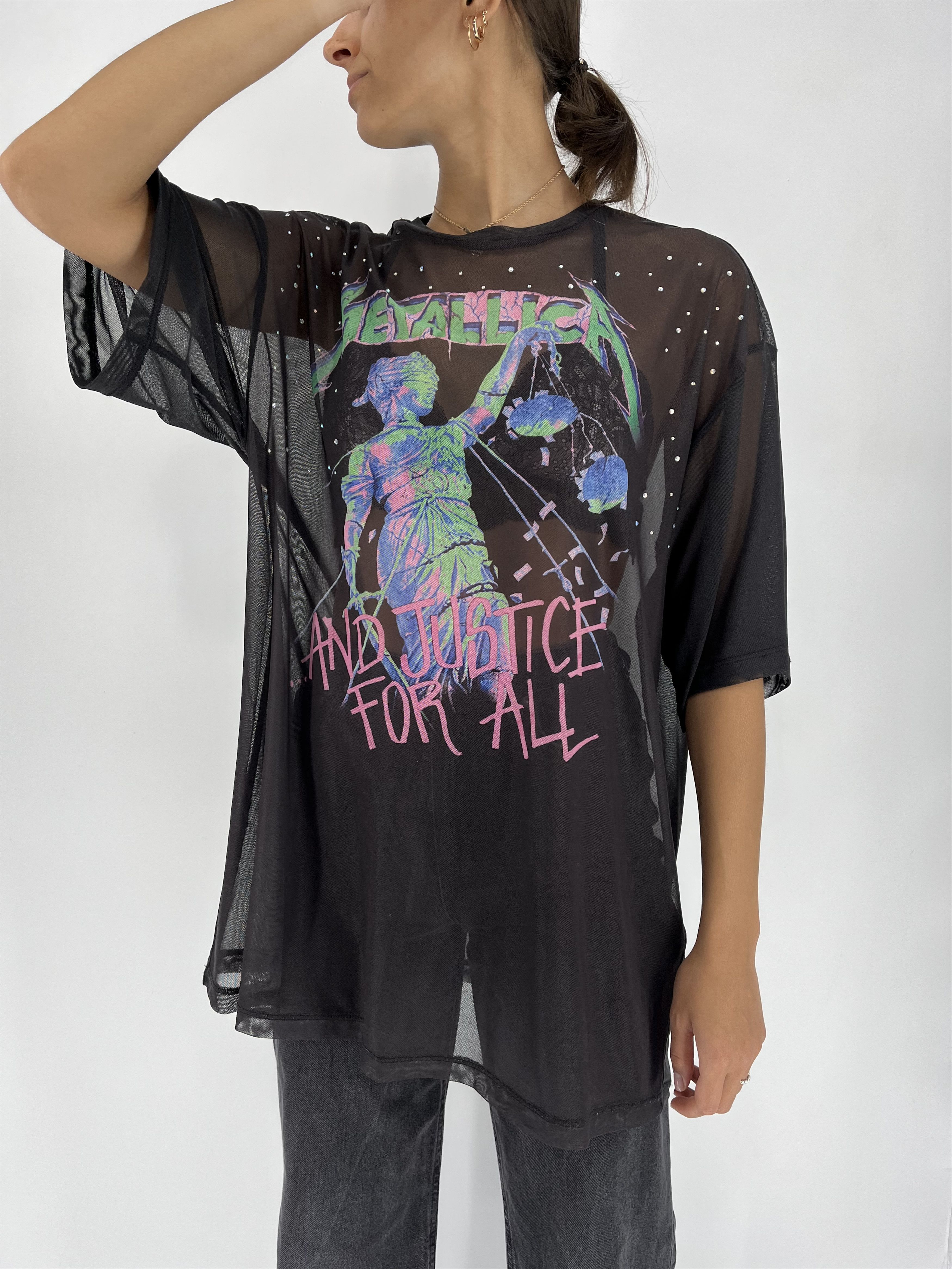 Band Tees × Metallica × Vintage Vintage Y2K Metallica Band Tour Distressed Tshirt Streetwear Size S / US 4 / IT 40 - 5 Thumbnail