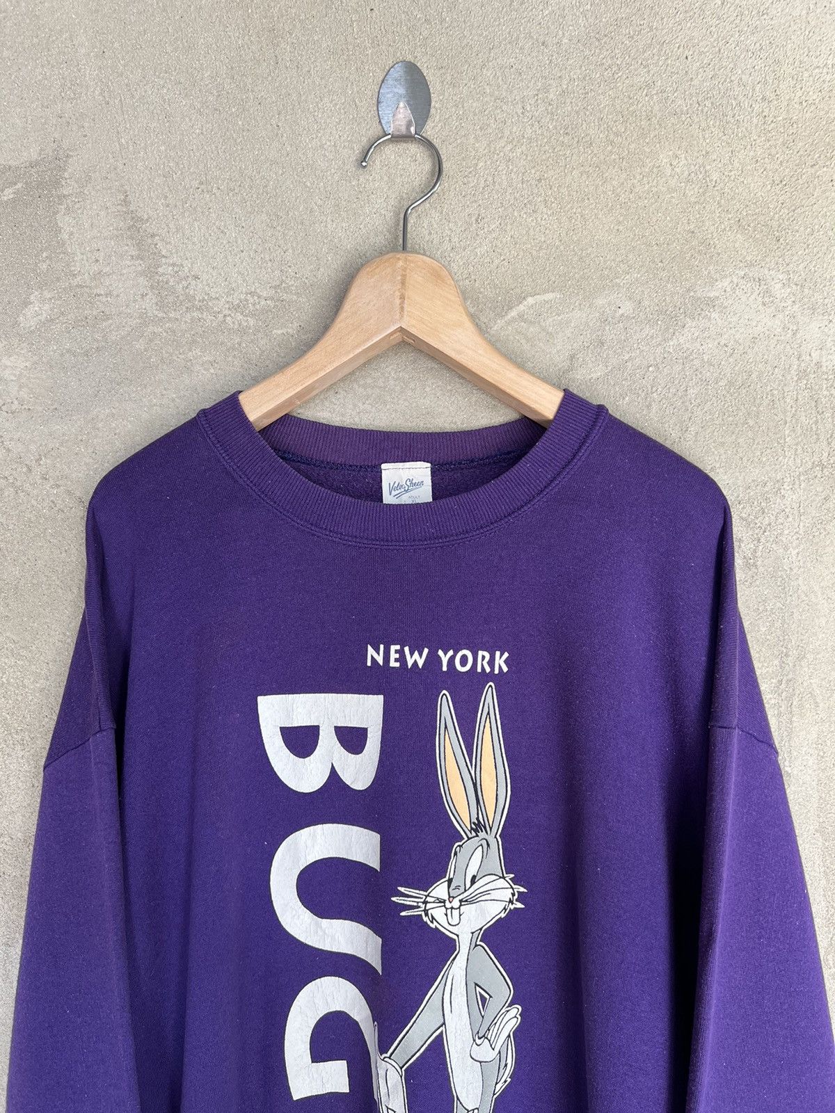 Velva Sheen × Vintage × Warner Bros Vintage Bugs Bunny Warner Bros Cartoon Sweatshirt Size US XL / EU 56 / 4 - 3 Thumbnail