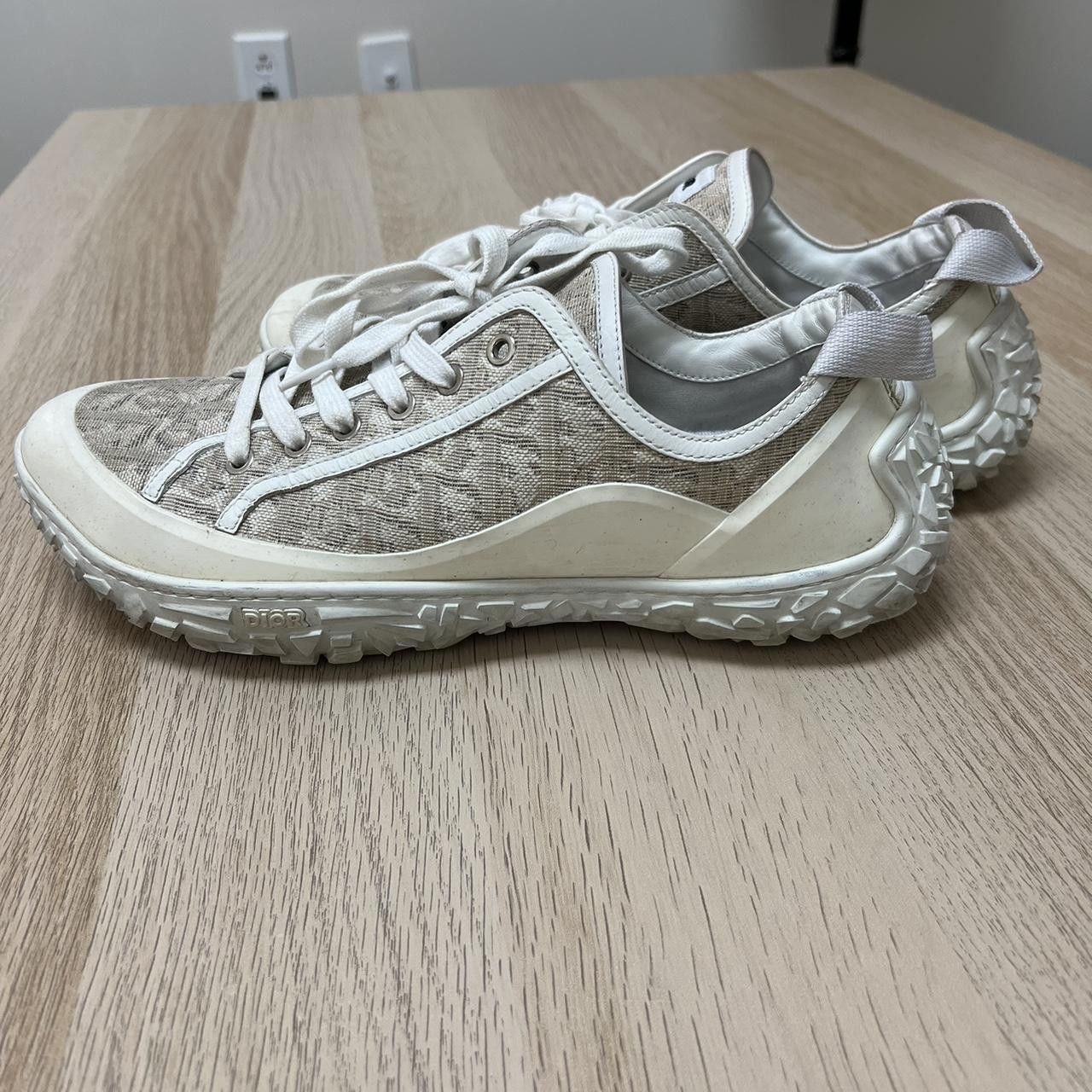 Christian Dior Monsieur Christian Dior Men's White and Cream Trainer Size US 10.5 / EU 43-44 - 4 Thumbnail