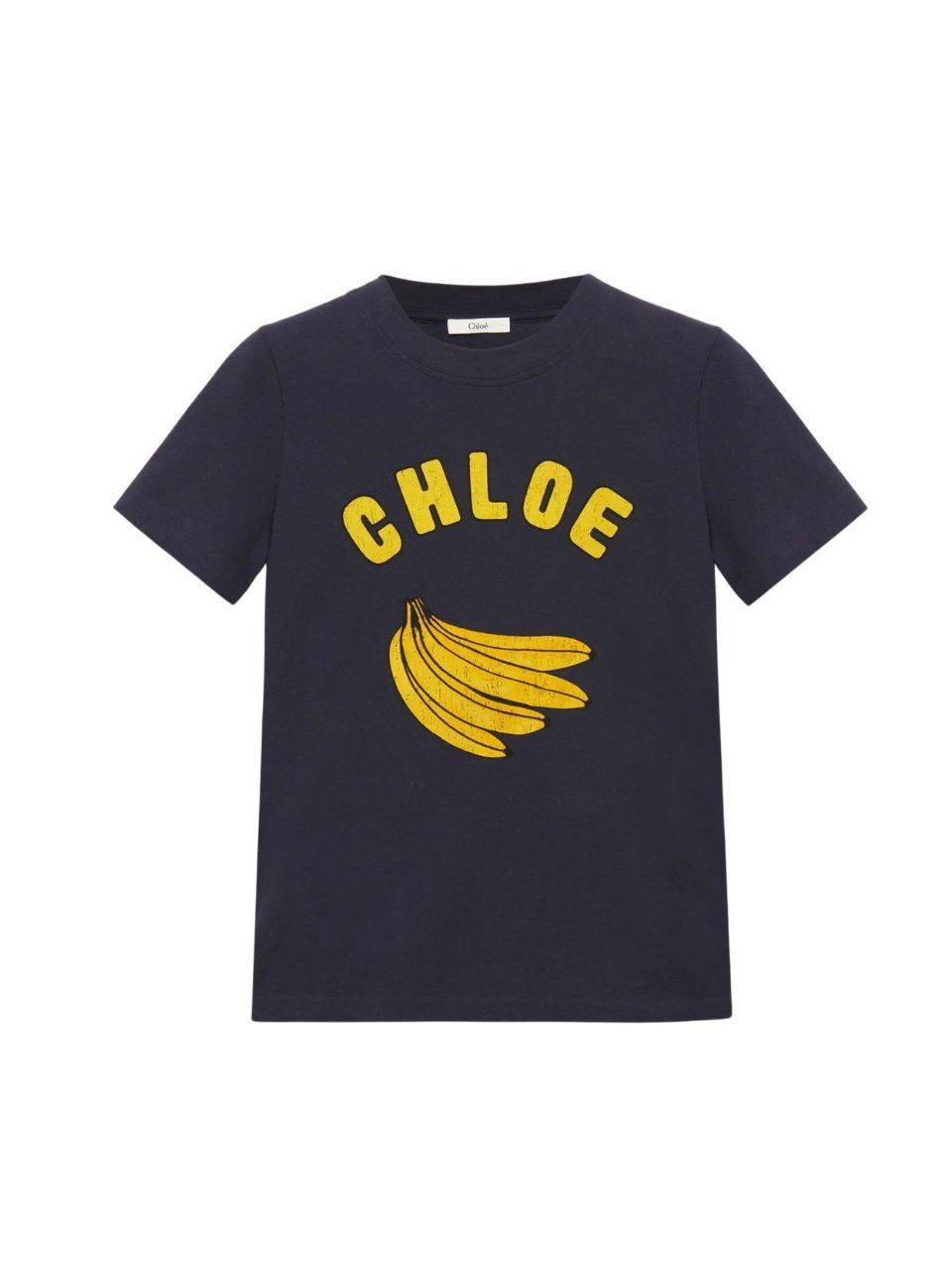 Chloe o1loc1c10226 Banana Print T-Shirt in Twilight Blue Size XS / US 0-2 / IT 36-38 - 1 Thumbnail