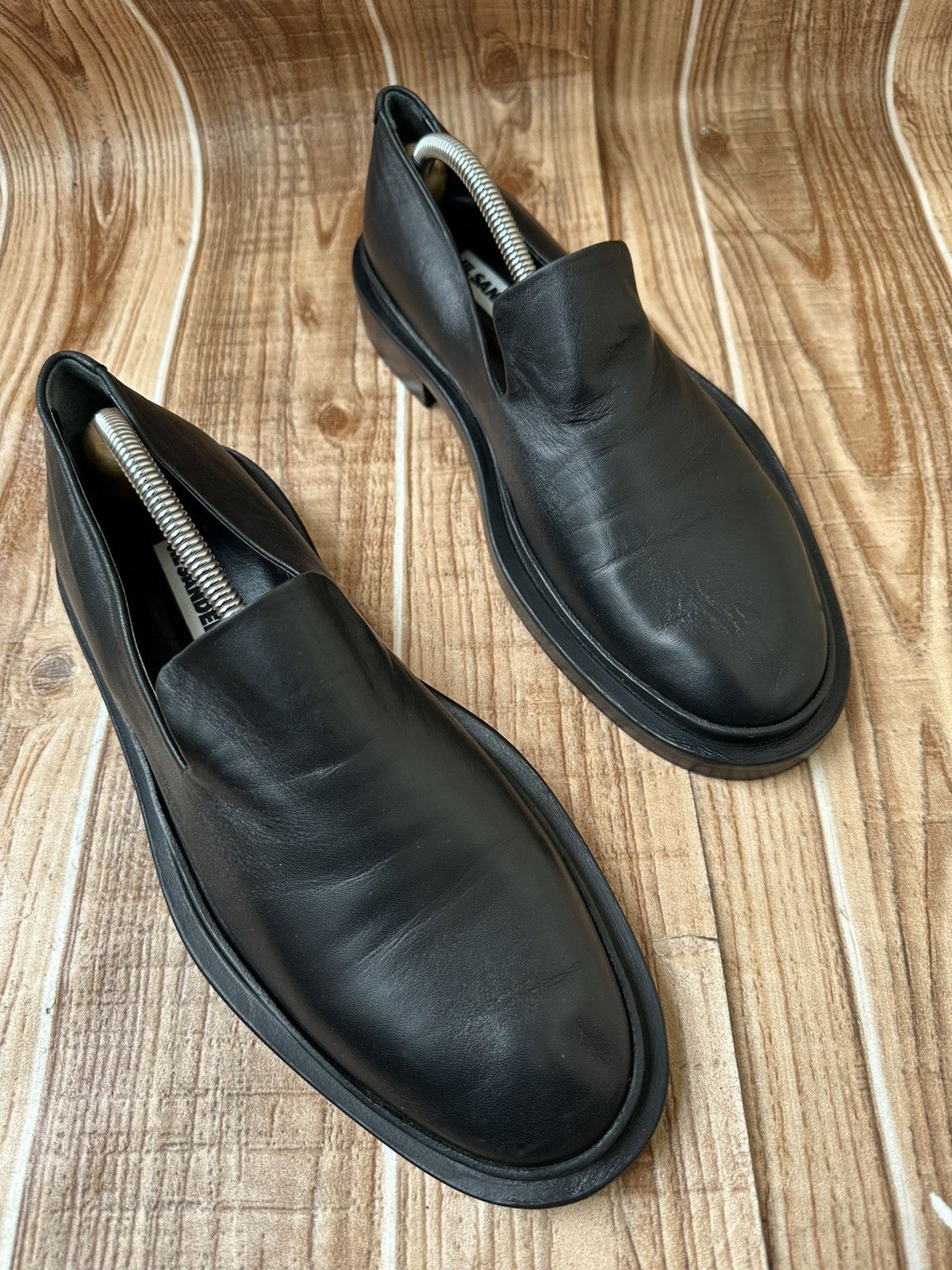Jil Sander Jil Sander Flat Leather Black Loafer Size US 7 / EU 40 - 12 Thumbnail