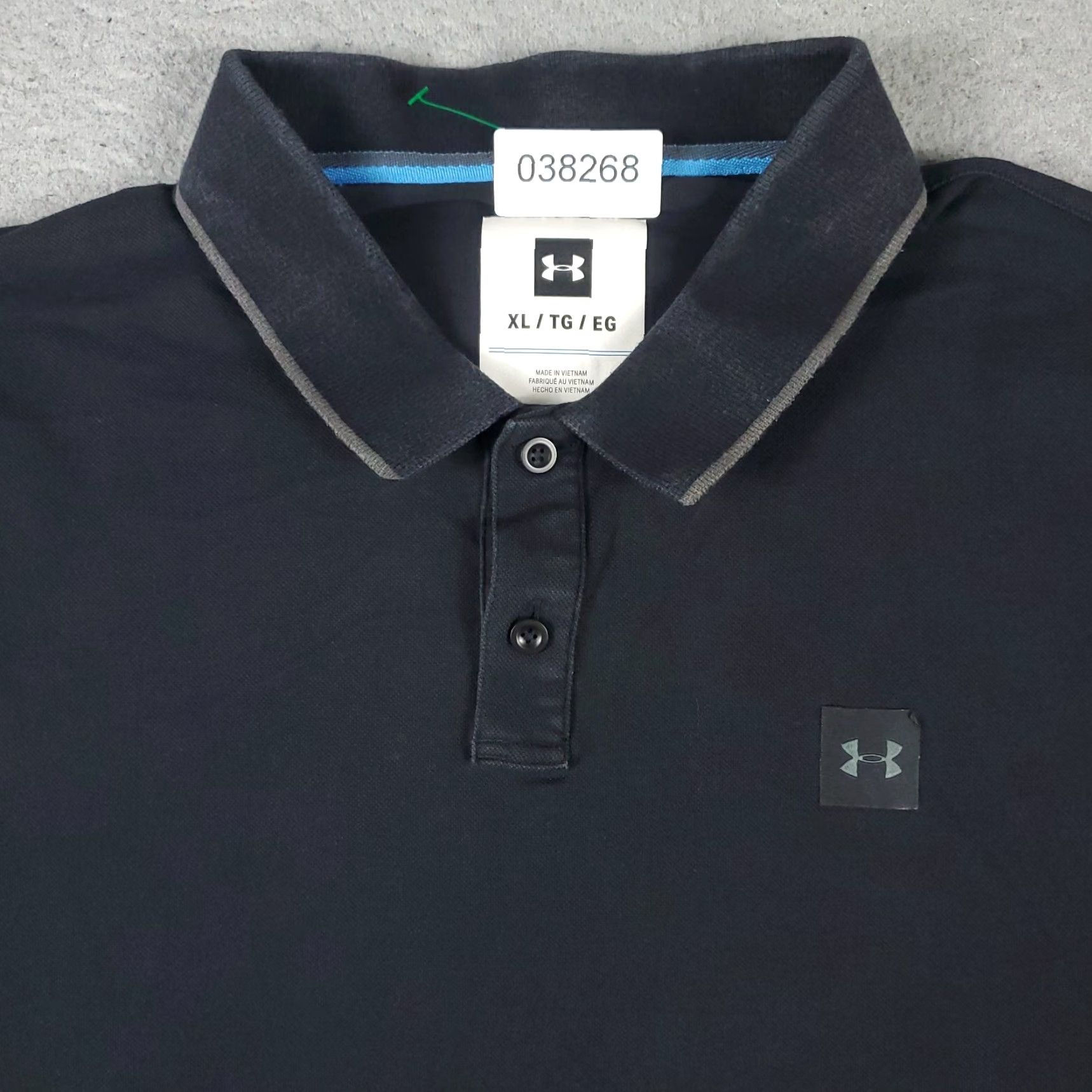 Under Armour Under Armour Polo Shirt Mens XL Black Cotton Golf Casual Short Sleeve Polo Mens XL Black Under Armour HeatGear Sports Logo Modern Preppy Size US XL / EU 56 / 4 - 2 Thumbnail