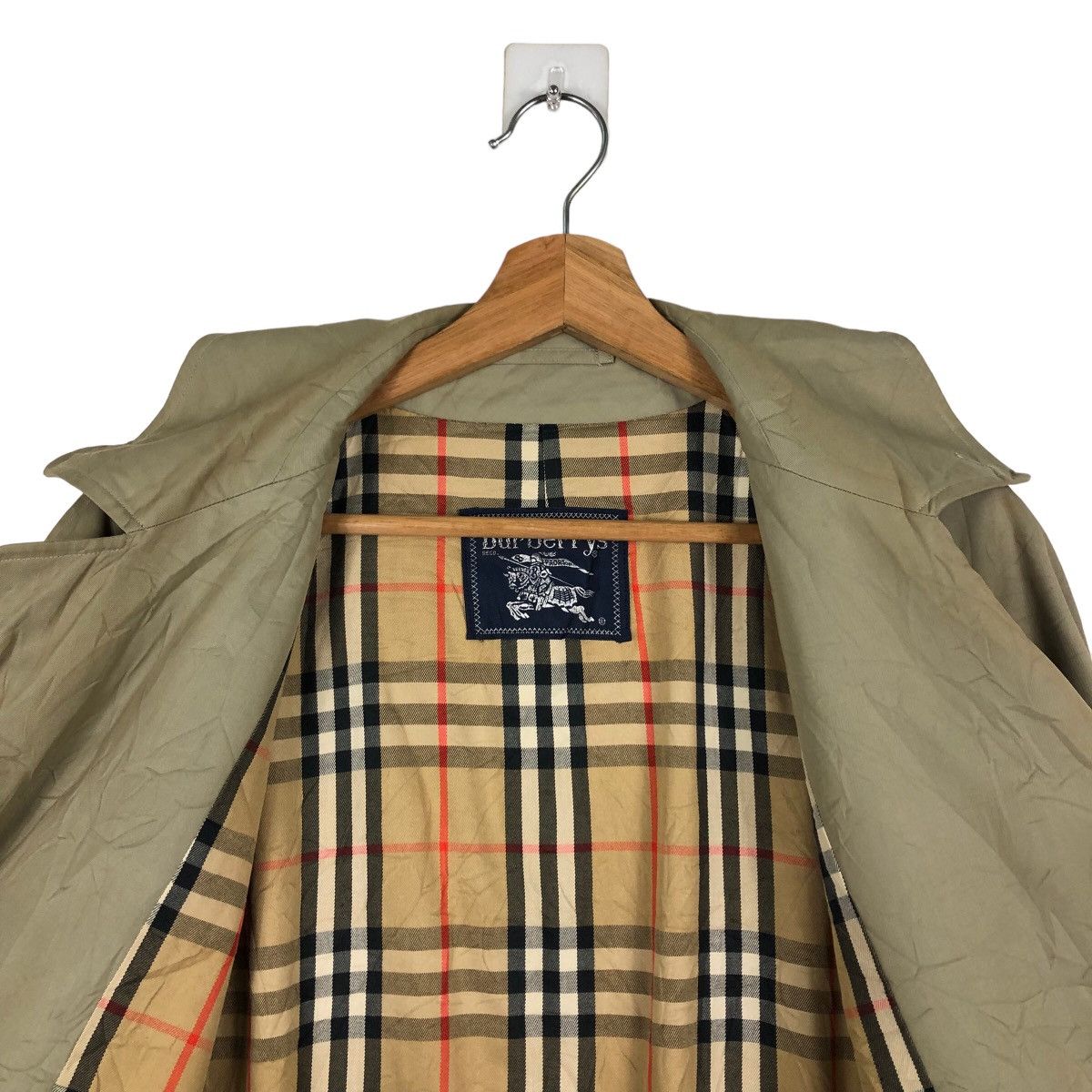 Burberry 🔥90’s VINTAGE TRENCH COAT BURBERRYS NOVA CHECK Size US M / EU 48-50 / 2 - 11 Thumbnail