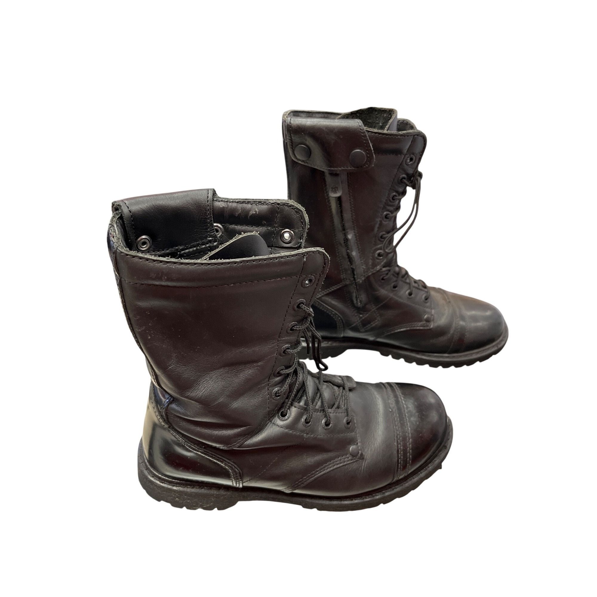 Other Rocky Mens black leather paratroop moto mid calf boots sz 10 Size US 10 / EU 43 - 3 Thumbnail
