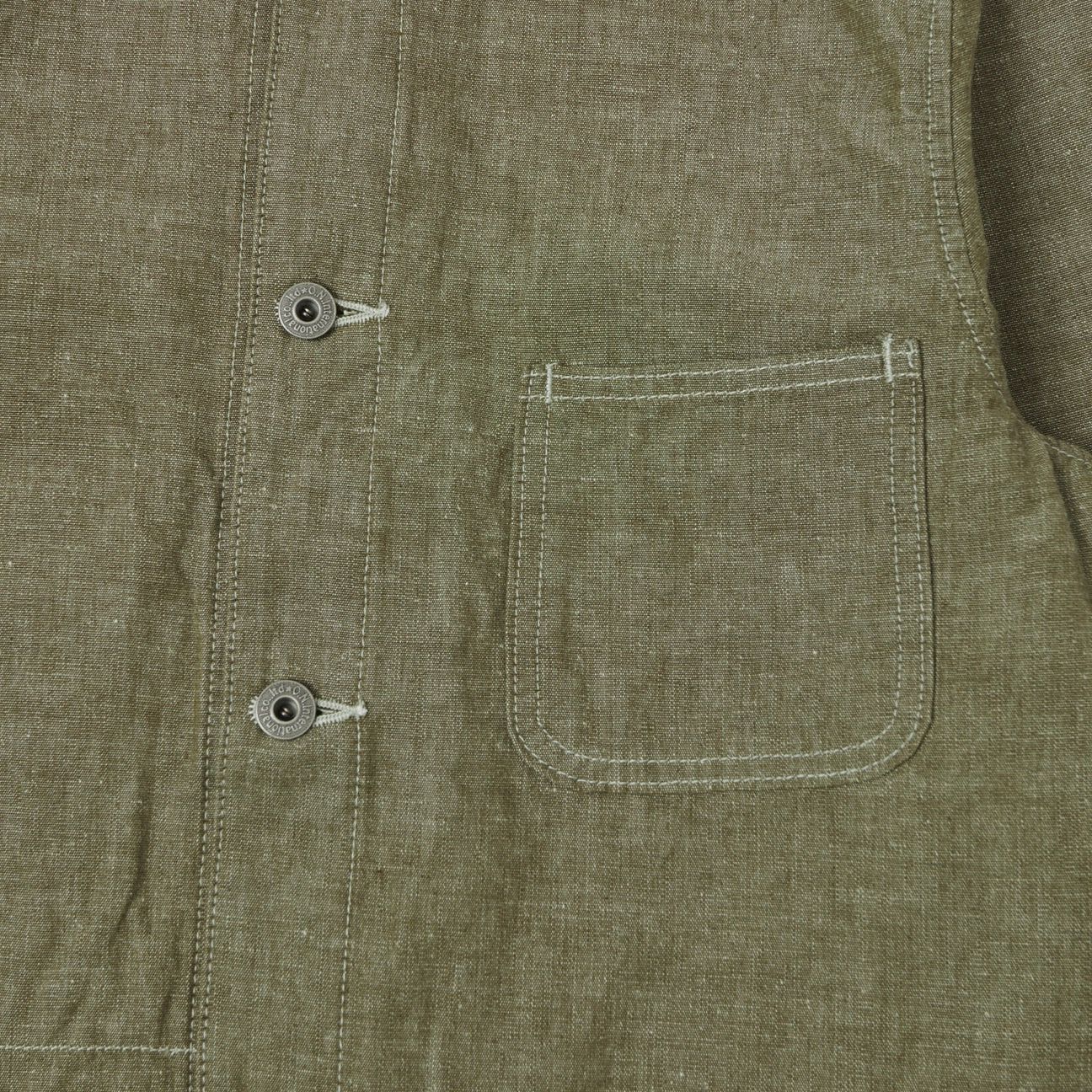 Oni Oni Chambray Chore Coat - Olive Size US S / EU 44-46 / 1 - 5 Thumbnail
