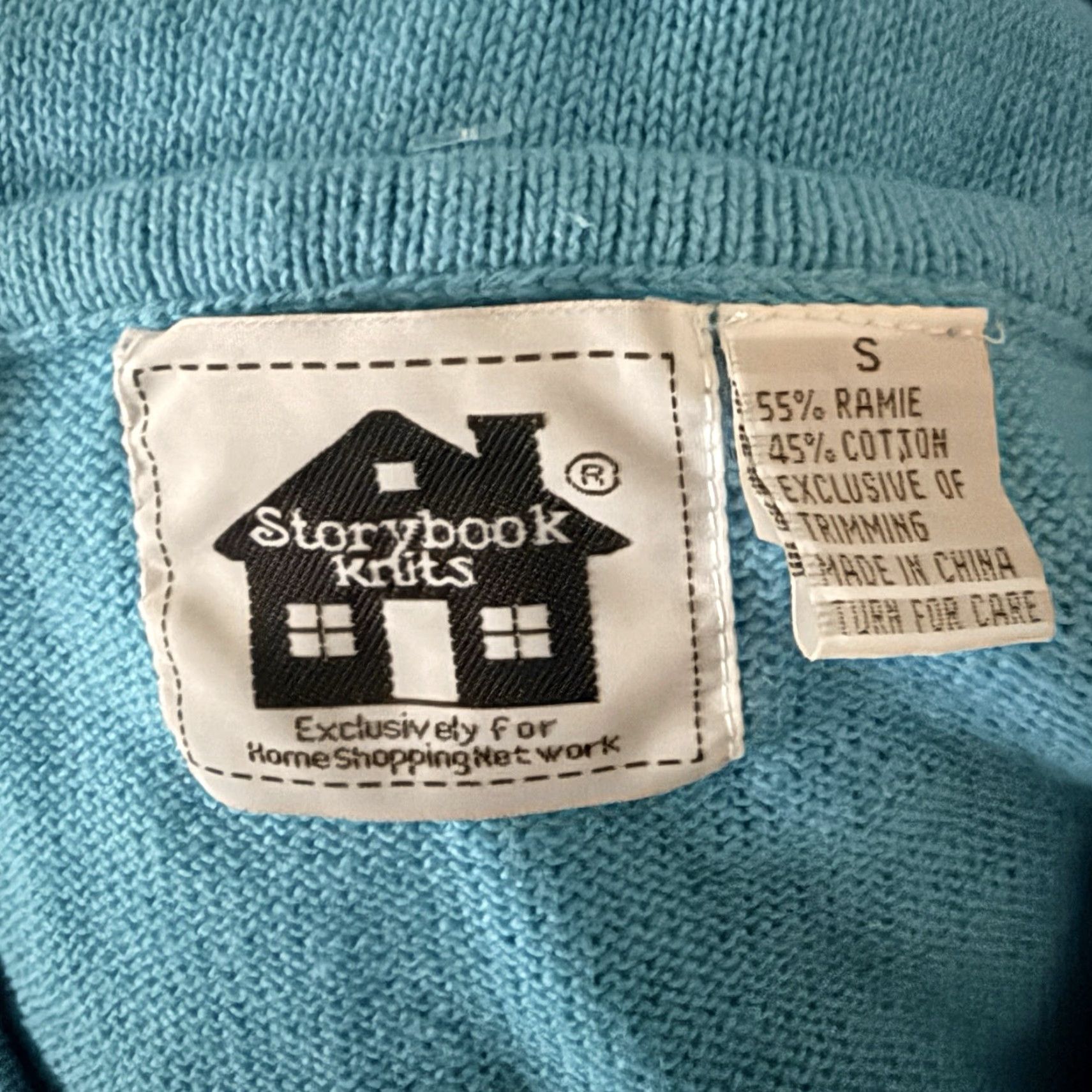 Vintage VTG Storybook Knits Blue Cotton Blend Sweater Vest Womens Size S Size S / US 4 / IT 40 - 4 Thumbnail