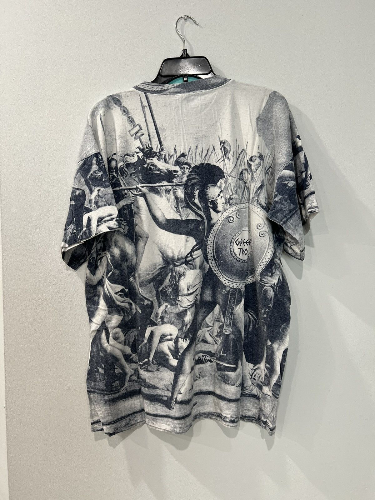 Vintage AOP Greece Troy Art Tshirt Size XXL Size US XXL / EU 58 / 5 - 5 Thumbnail