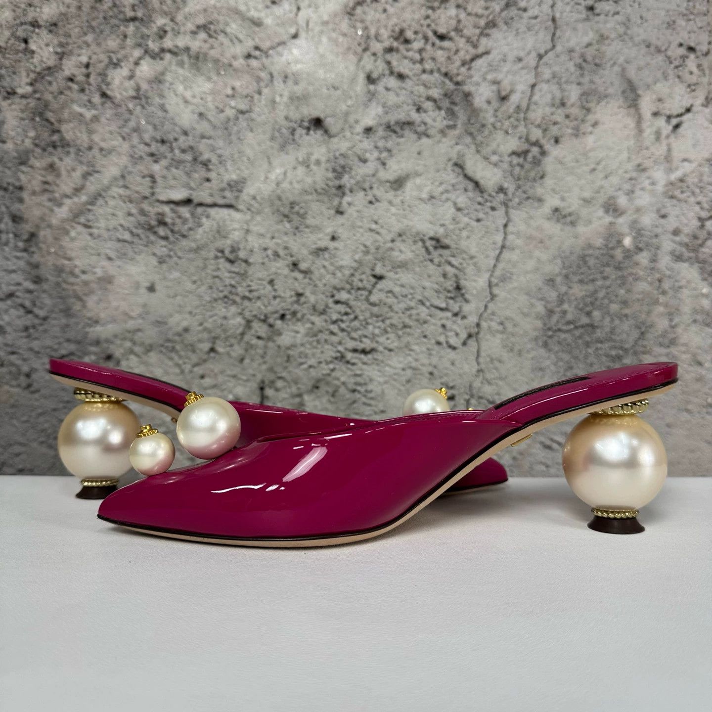 Dolce & Gabbana Dolce & Gabbana Pearl Heeled Sandals Women's 37 99 New Size US 6.5 / IT 36.5 - 6 Thumbnail