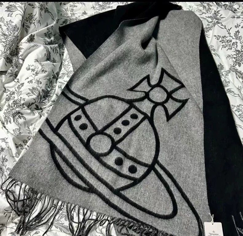 Vivienne Westwood Vivienne Westwood size50*200cm Double front large logo pure Size ONE SIZE - 2 Thumbnail