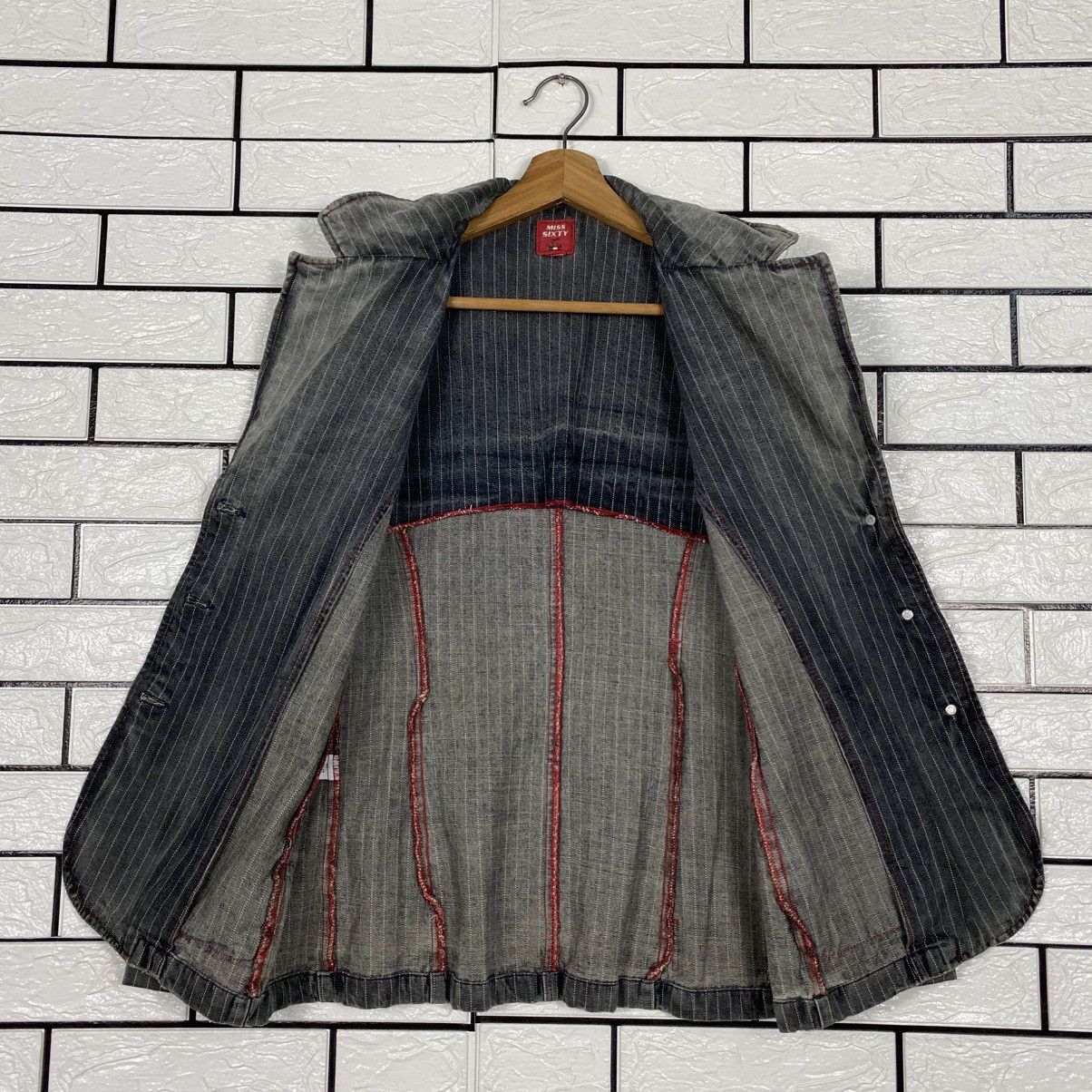 Japanese Brand 📌Hickory Chore Work Jacket Miss Sixty Issey Miyake Size M / US 6-8 / IT 42-44 - 15 Thumbnail