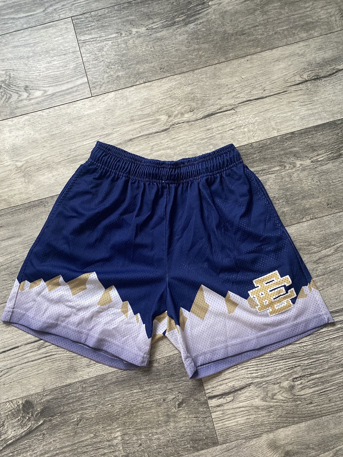 image of Eric Emanuel Ee Navy Blue Mountain Shorts Size M, Men's