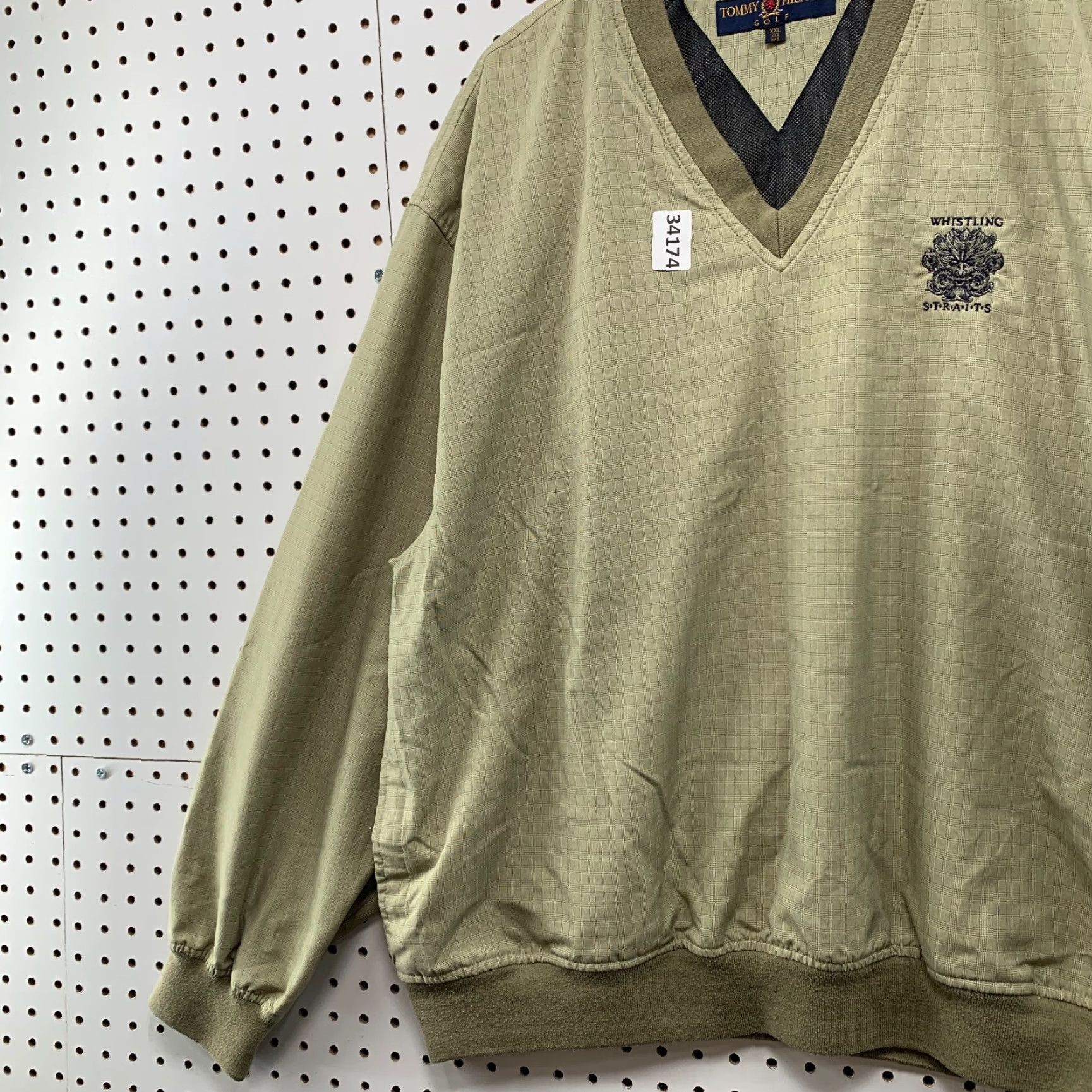 Tommy Hilfiger VINTAGE Tommy Hilfiger Golf Windbreaker Pullover Jacket Mens 2XL WHISTLING Strait 27x29 Brown GTX? Size US XXL / EU 58 / 5 - 5 Thumbnail