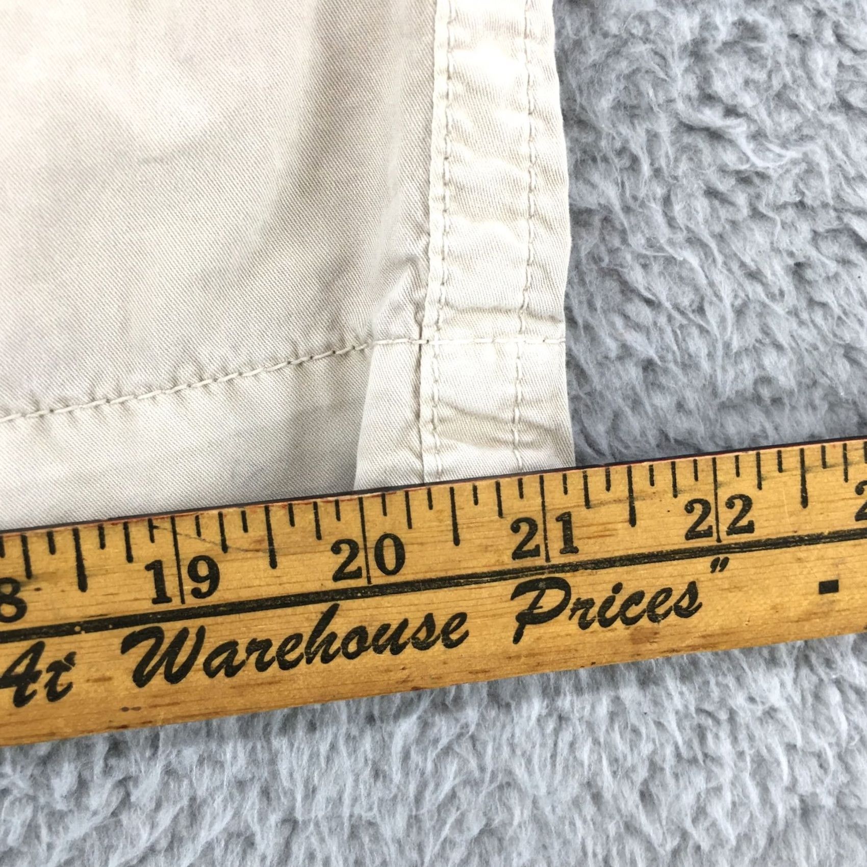 Old Navy Old Navy Skirt Womens 14 Beige Cotton Mini Button Fly Slash Pockets Casual Size 36" / US 14 / IT 50 - 6 Thumbnail