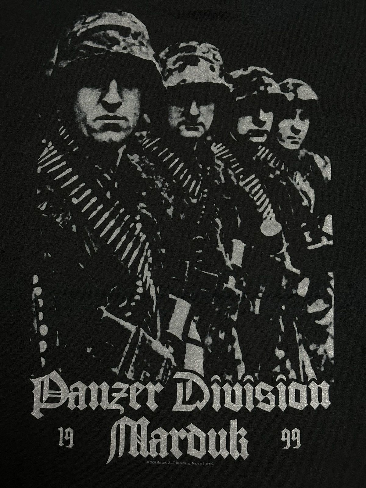 Band Tees Vintage Marduk Panzer Division 2008 Graphic T-shirt Size US XL / EU 56 / 4 - 8 Thumbnail