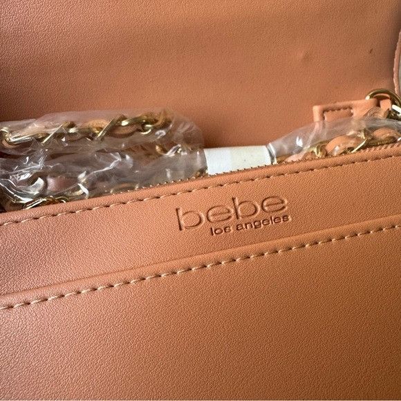 Bebe NWT BEBE SOPHIA CROSSBODY SMALL NUDE Size ONE SIZE - 6 Thumbnail