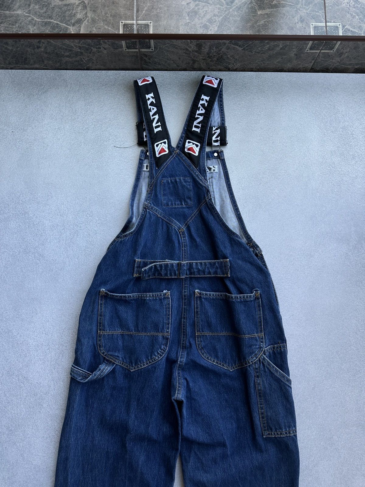 Karl Kani Vintage Karl Kani Denim Overalls 90s Hip-Hop Logo Size US 28 / EU 44 - 9 Thumbnail