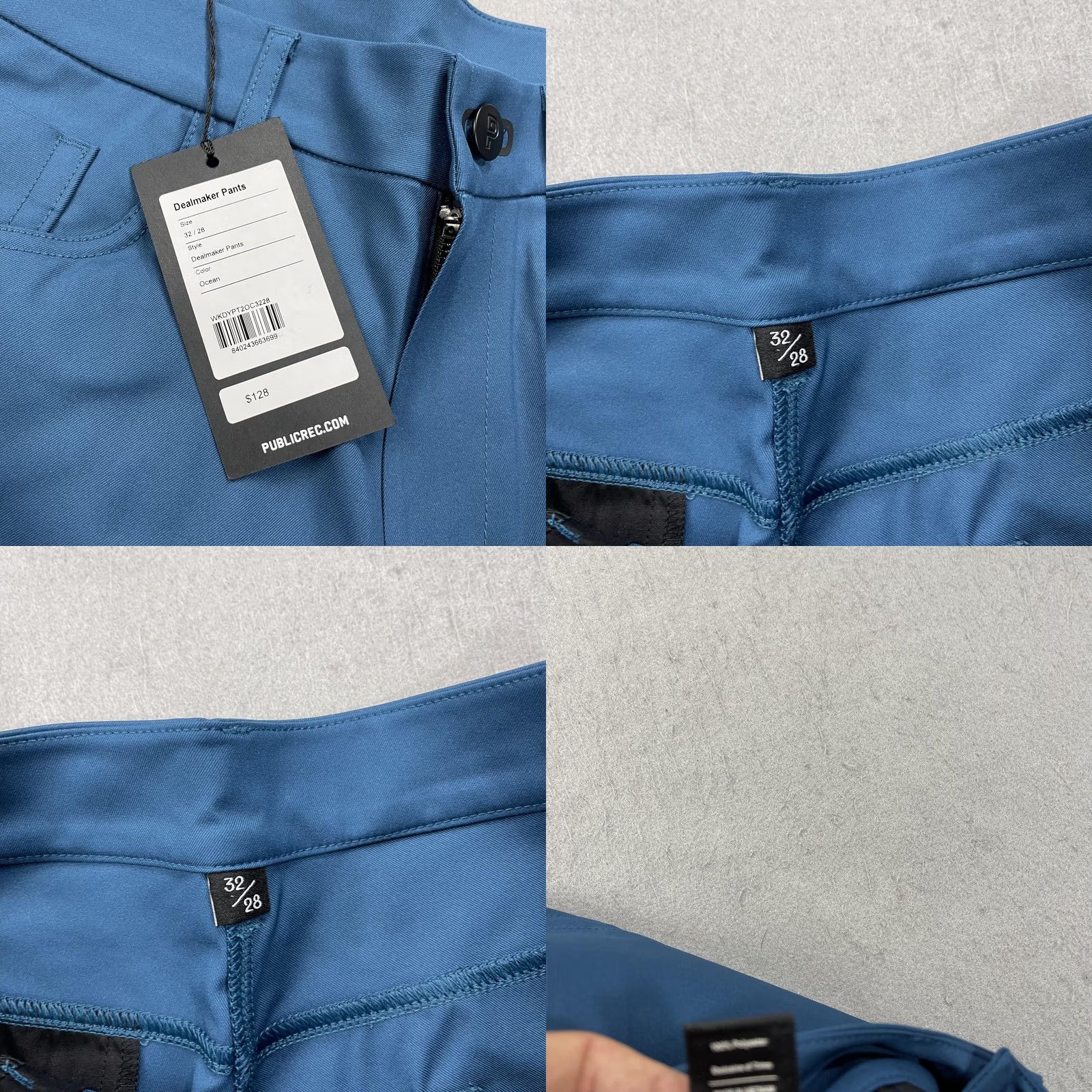 Vintage Public Rec Dealmaker Pants Mens 32x28 Chino 5 Pocket Blue Ocean Solid NWT Size US 32 / EU 48 - 8 Thumbnail