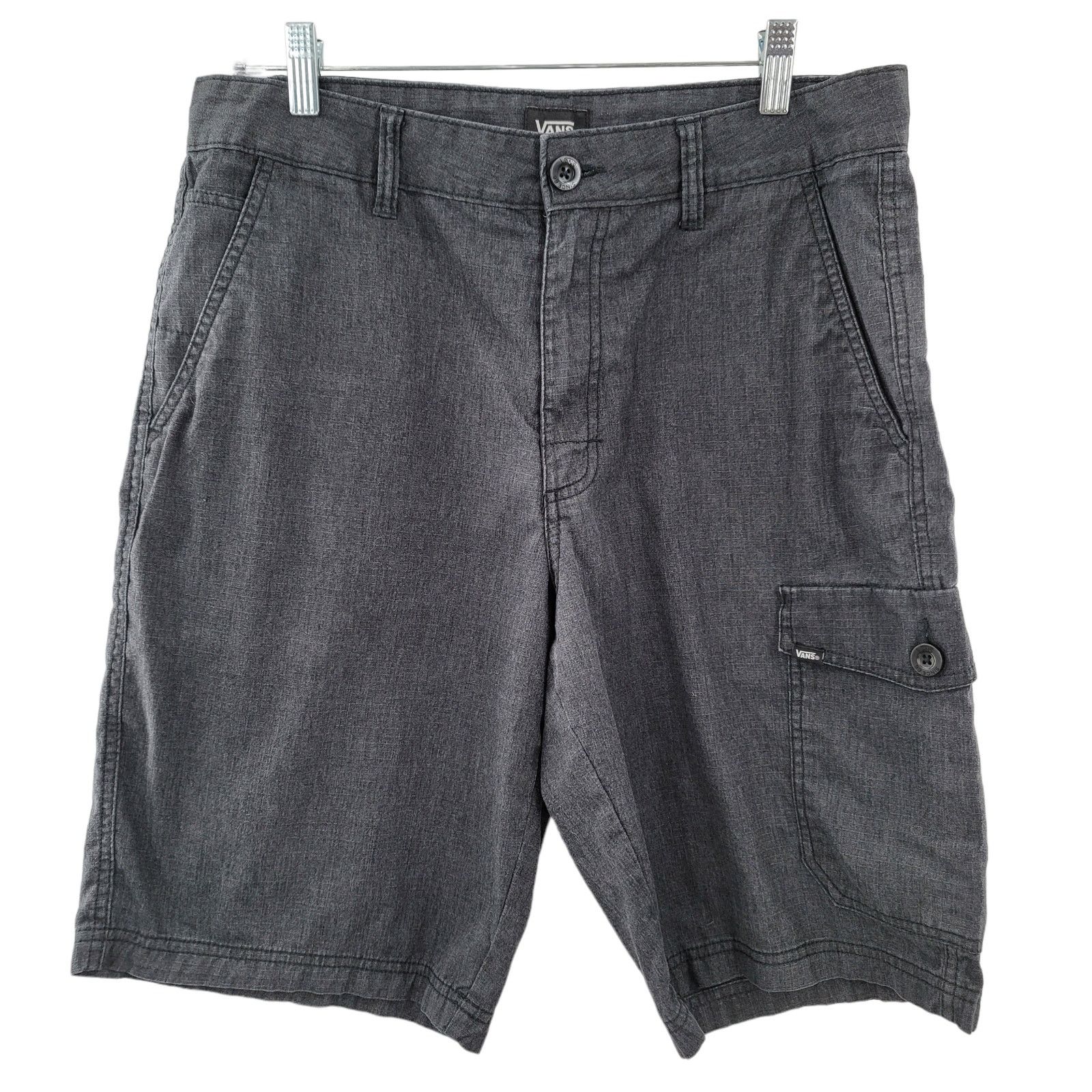 Vans VANS Men's Cargo Shorts Size 32 Black Wash Size US 32 / EU 48 - 1 Thumbnail