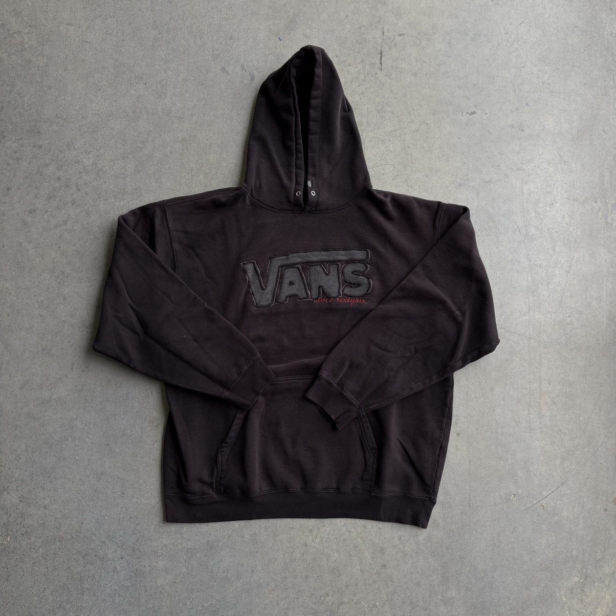 Vans Vintage Vans Black Faded Hoodie Streetwear XL Baggy Heavy Size US XL / EU 56 / 4 - 4 Thumbnail