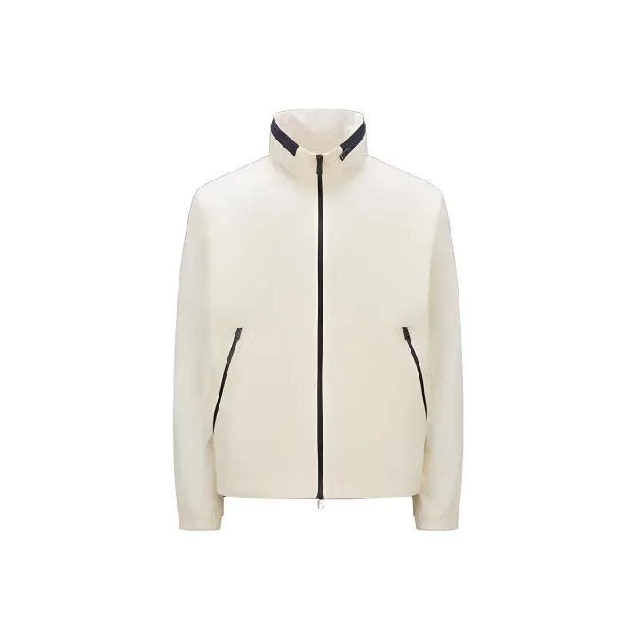 Moncler Moncler Men's White Printed Zip Stand Collar Jacket Size US S / EU 44-46 / 1 - 1 Thumbnail