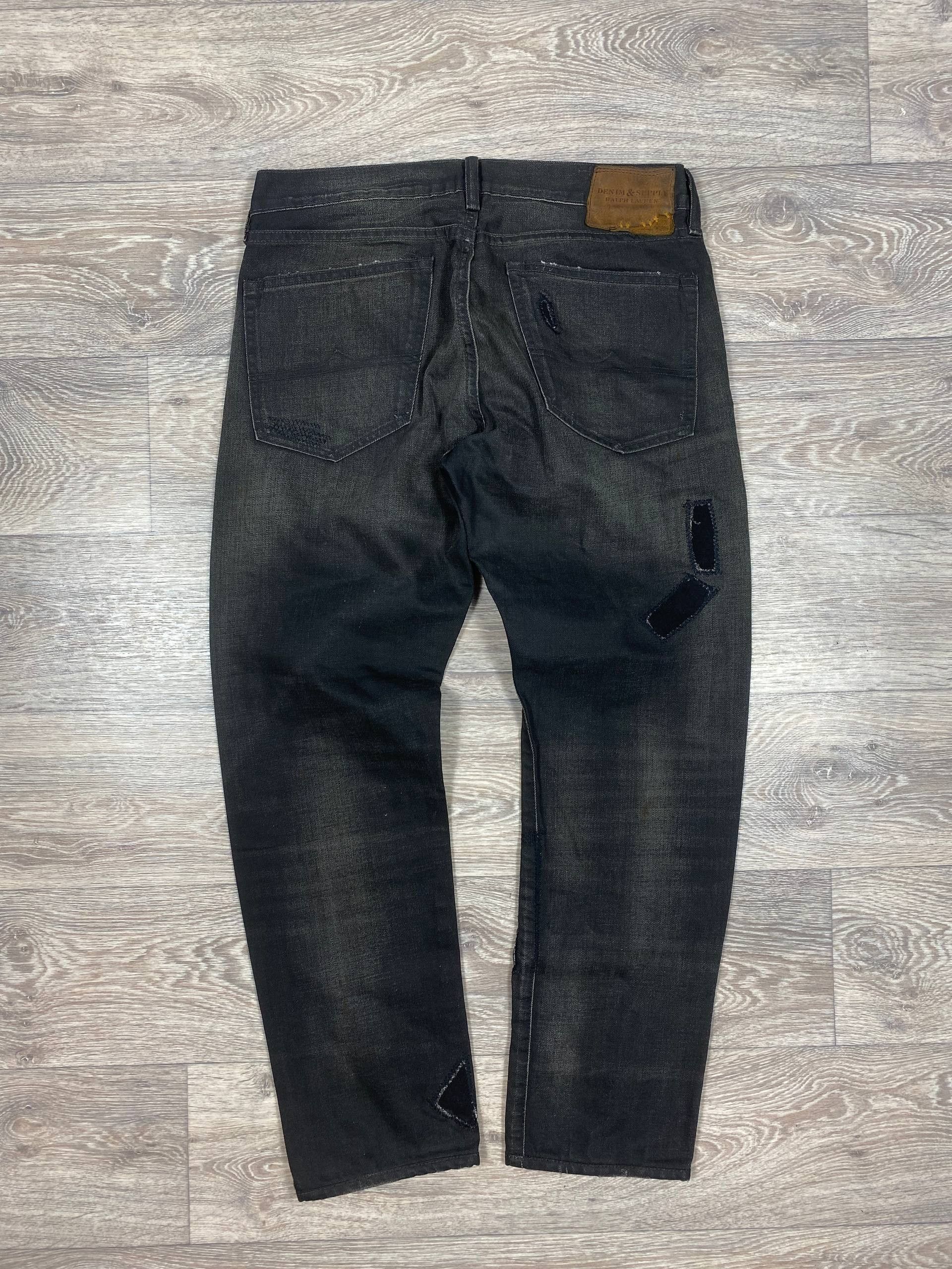 Denim & Supply Ralph Lauren Ralph Lauren Denim And Supply Black Slim Prospect Distressed Size US 32 / EU 48 - 3 Thumbnail