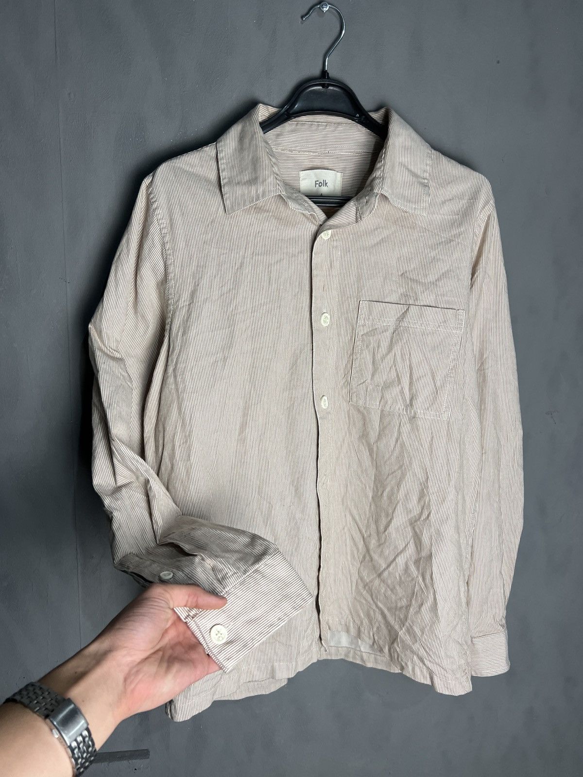 Folk Folk Shirt Long Sleeve Size US XL / EU 56 / 4 - 2 Thumbnail