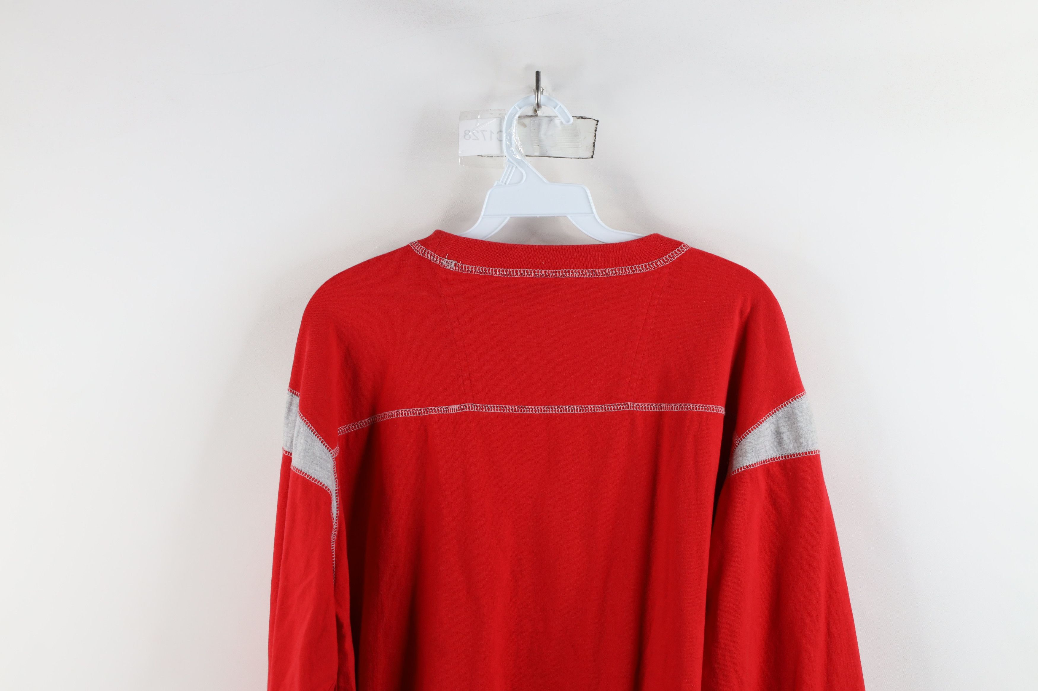 Vintage Vintage 90s Ohio State University Long Sleeve T-Shirt Red Size US M / EU 48-50 / 2 - 12 Thumbnail