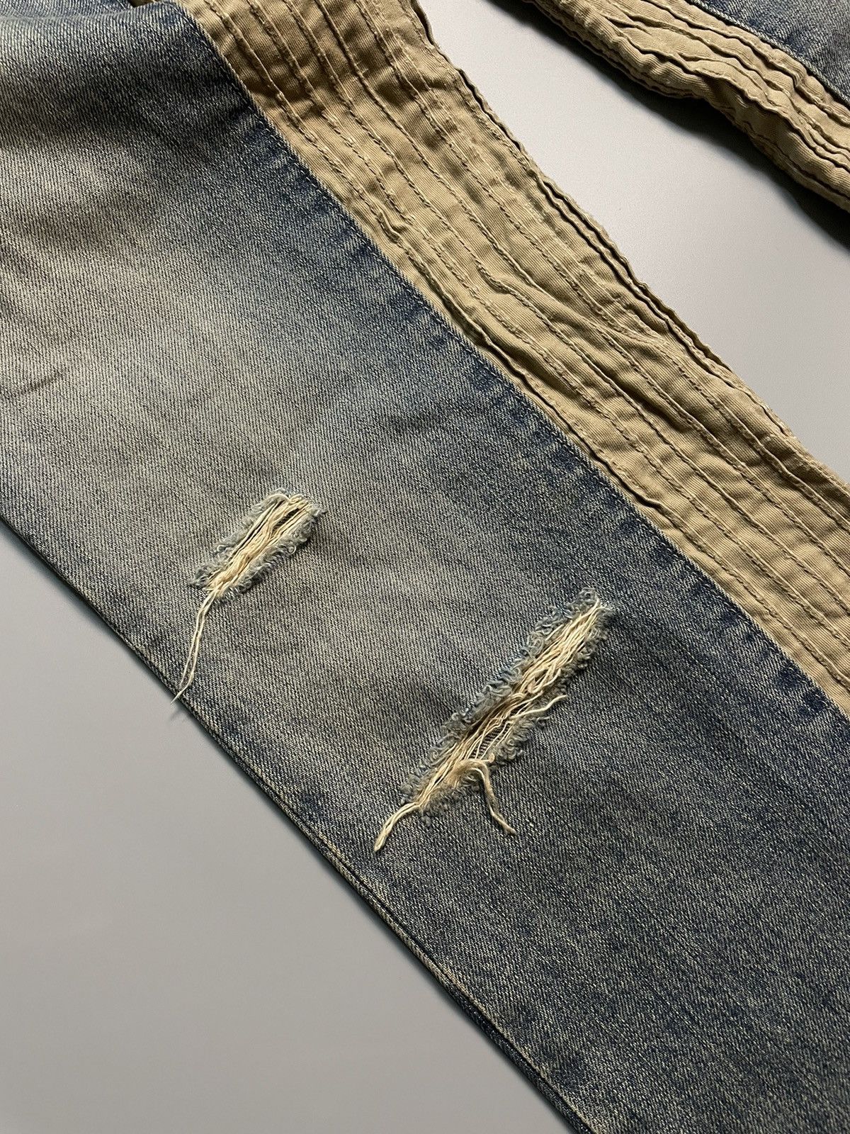 Japanese Brand Prigs Hybrid Panelled Denim Size US 32 / EU 48 - 9 Thumbnail