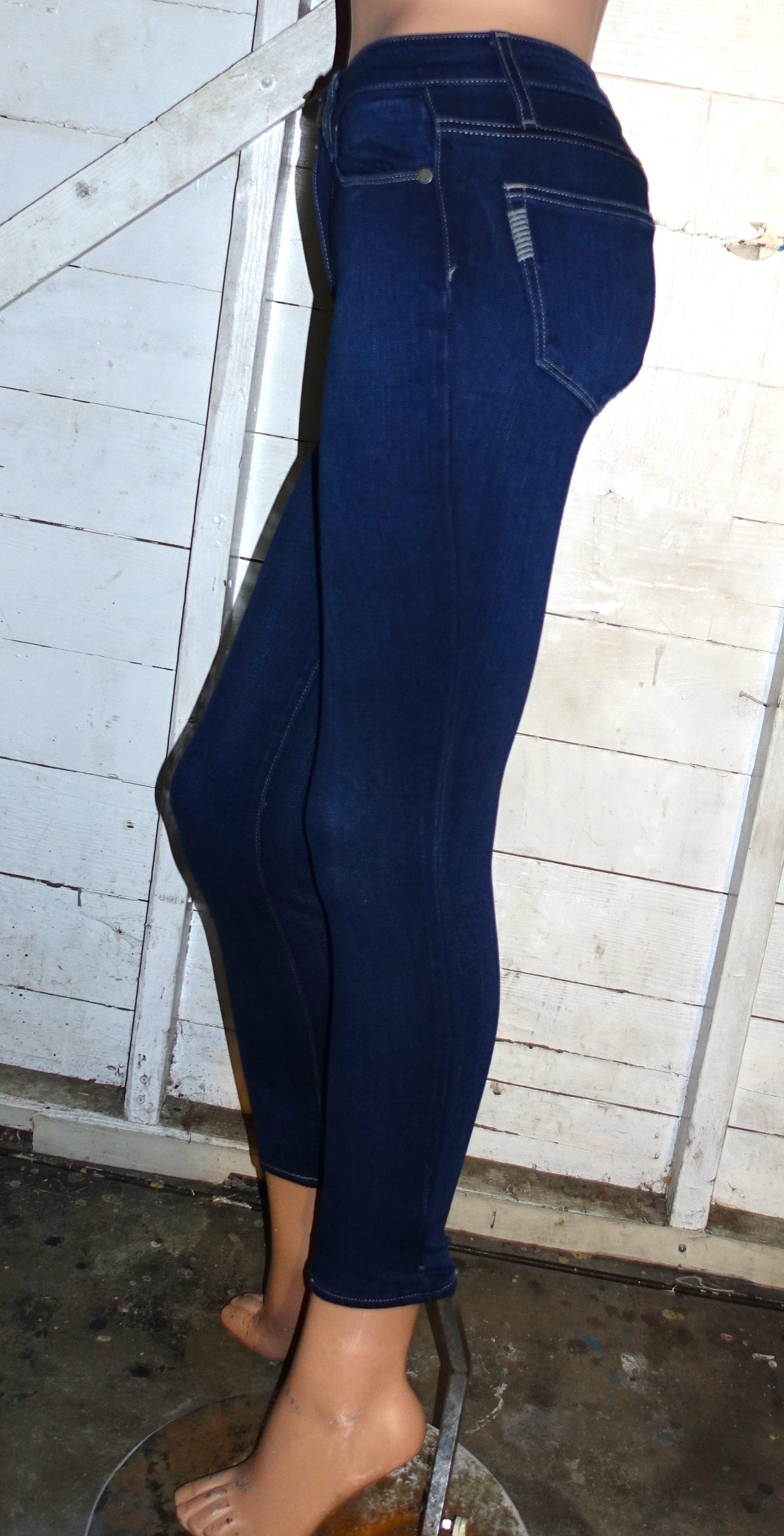 Paige Paige Blue Straight Leg Jeans 24 Size 24" / US 00 / IT 34 - 4 Thumbnail