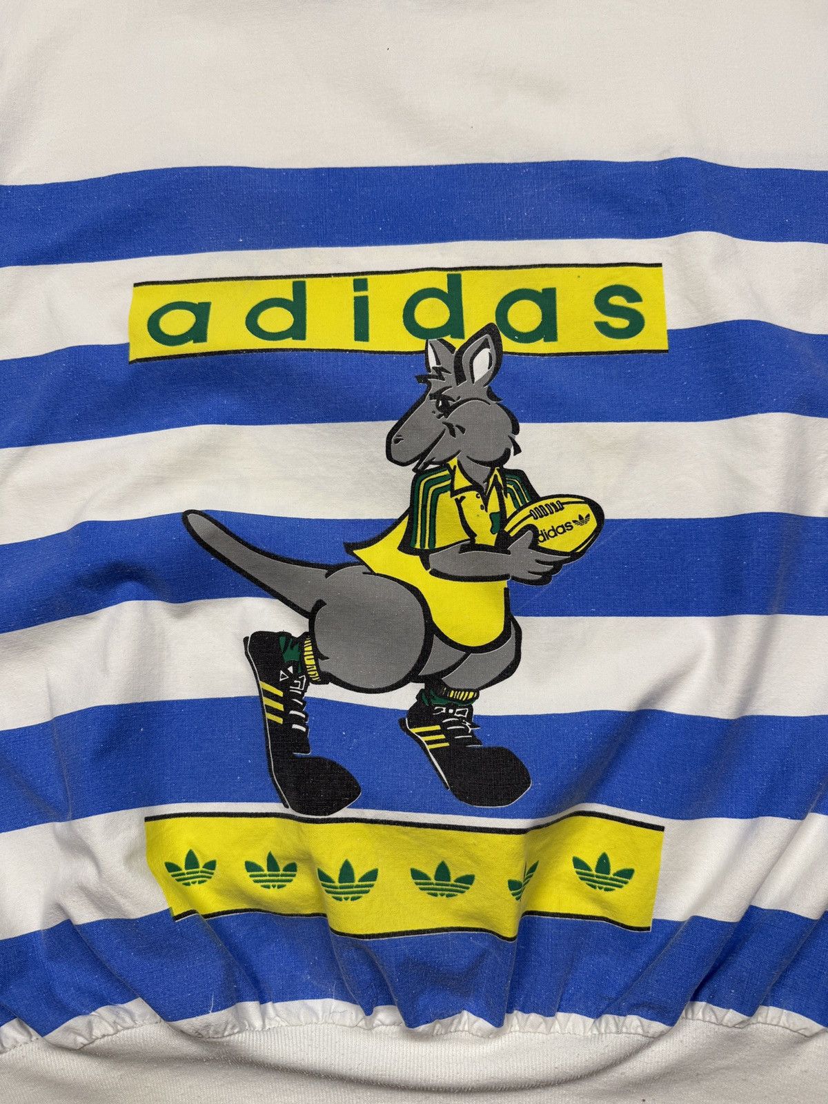 Adidas Vintage 80s Adidas Aussie Rugby Crewneck Rare Size US XL / EU 56 / 4 - 4 Thumbnail