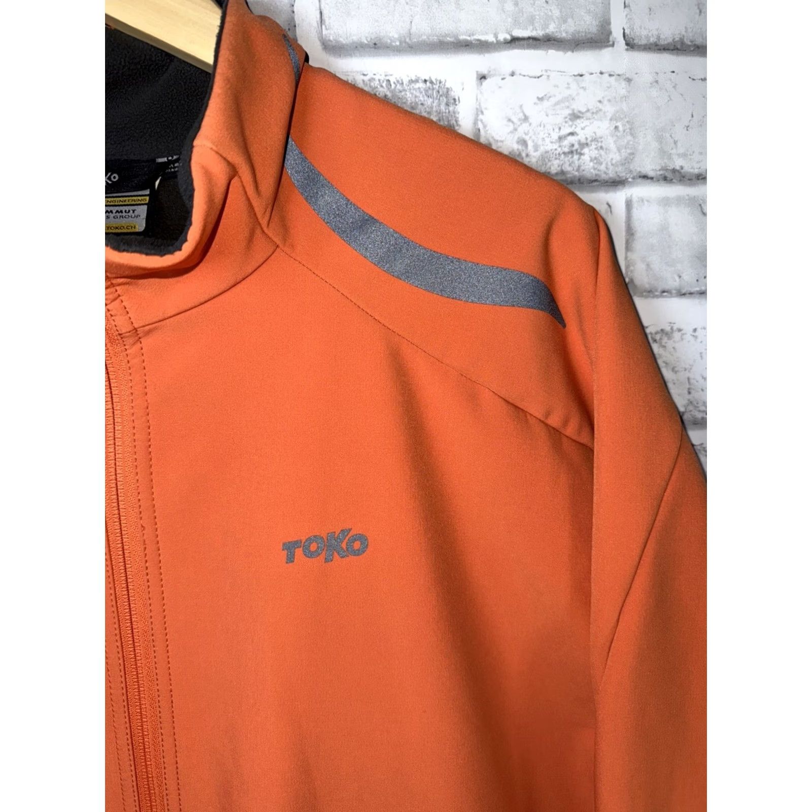 Mammut TOKO by Mammut Orange Soft Shell Jacket Mens XXL Orange Softshell Jacket Regular Fit Polyester - Men Size US XXL / EU 58 / 5 - 3 Thumbnail
