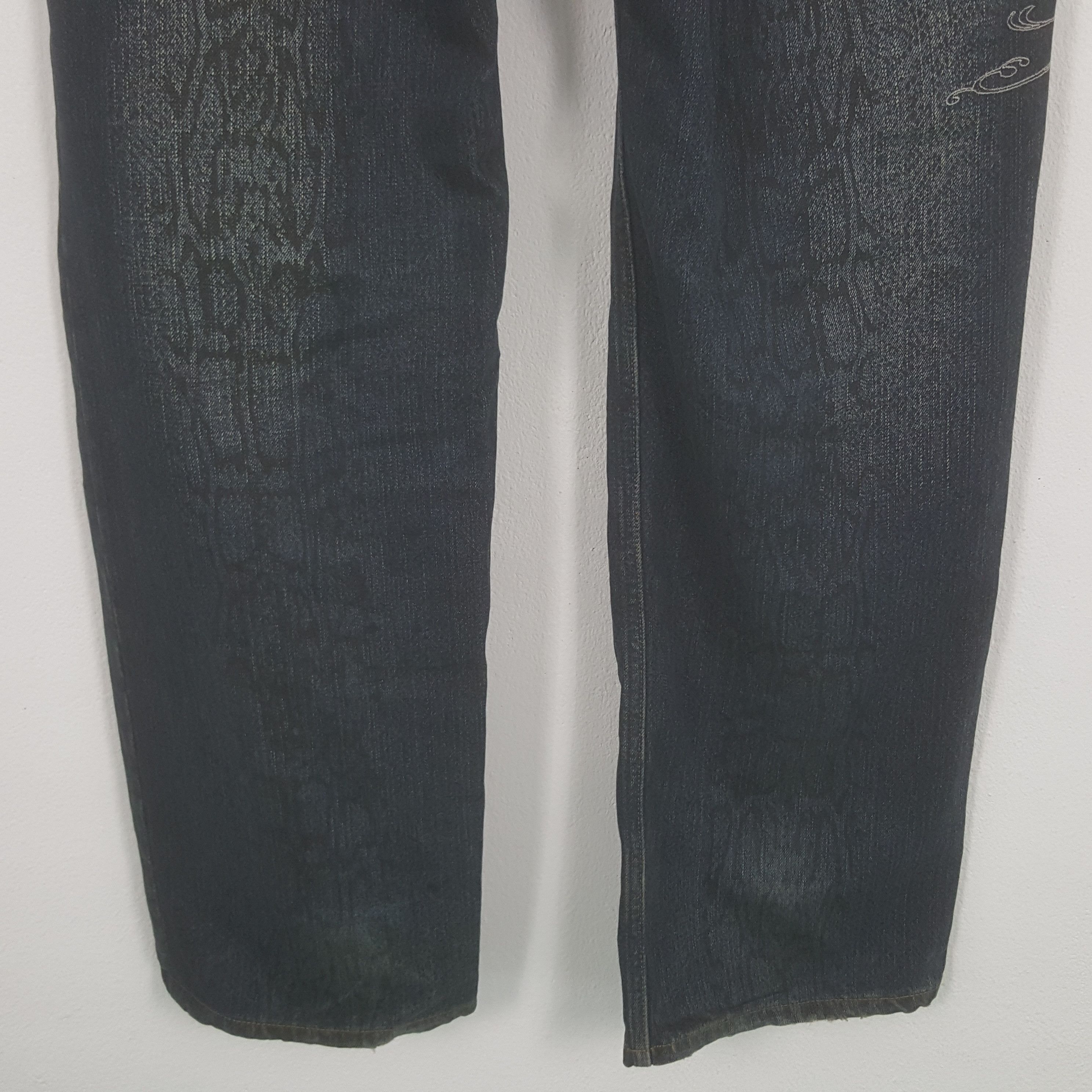Japanese Brand Vintage Karakuri Tamashii Japanese Punk Sukajan Style Jeans Size US 34 / EU 50 - 3 Thumbnail