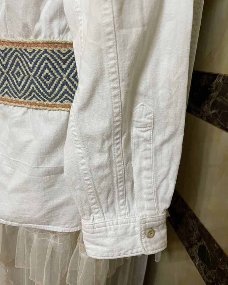 Visvim VISVIM Knitted Pattern Splicing Long Sleeve Shirt Size US M / EU 48-50 / 2 - 5 Thumbnail