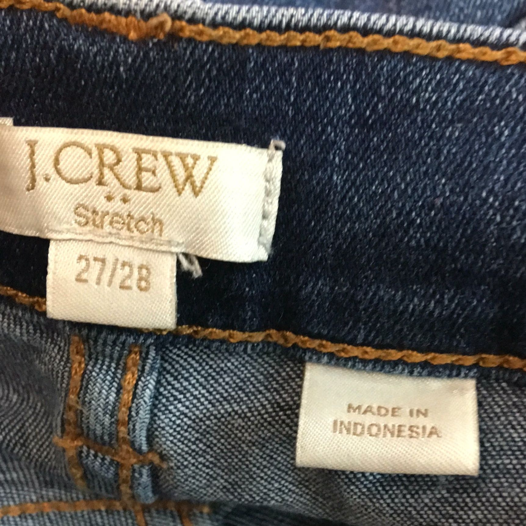 J.Crew J Crew Jeans Skinny Women Regular Low Rise Stretch Blue Denim 27/28 Size 27" / US 4 / IT 40 - 7 Thumbnail