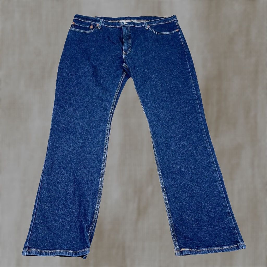 Levi's Levi's 514 Jeans Men 40x32 Slim Straight Dark Wash Denim Pants Stretch Size US 40 / EU 56 - 1 Thumbnail