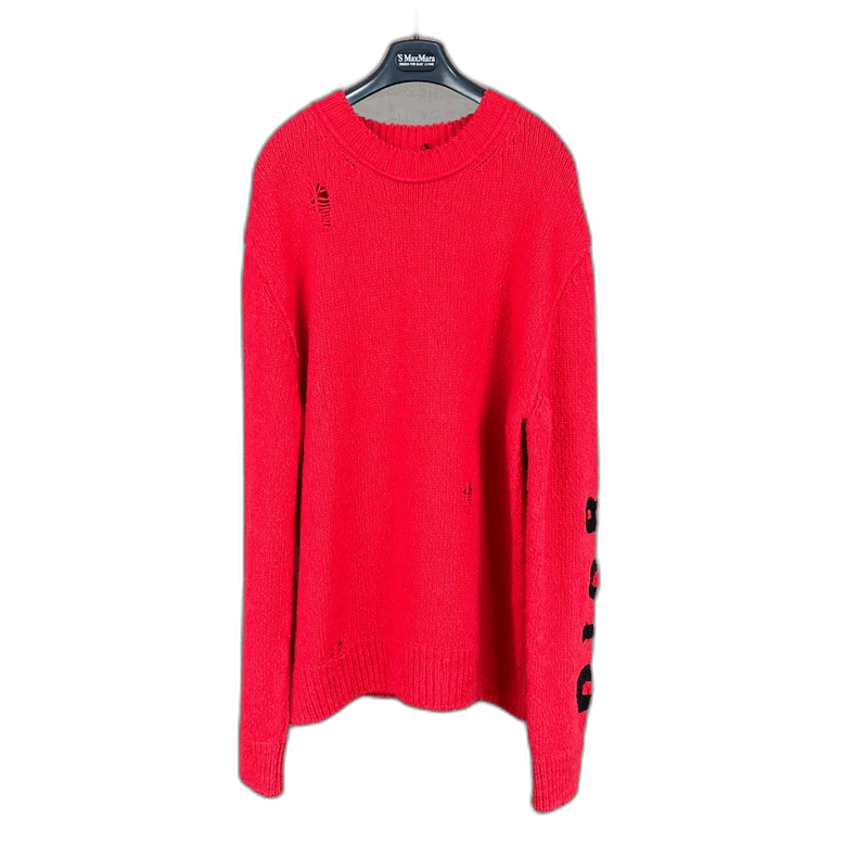 Dior Dior Embroidered Dinosaur Red Sweater-yf Size US L / EU 52-54 / 3 - 1 Thumbnail