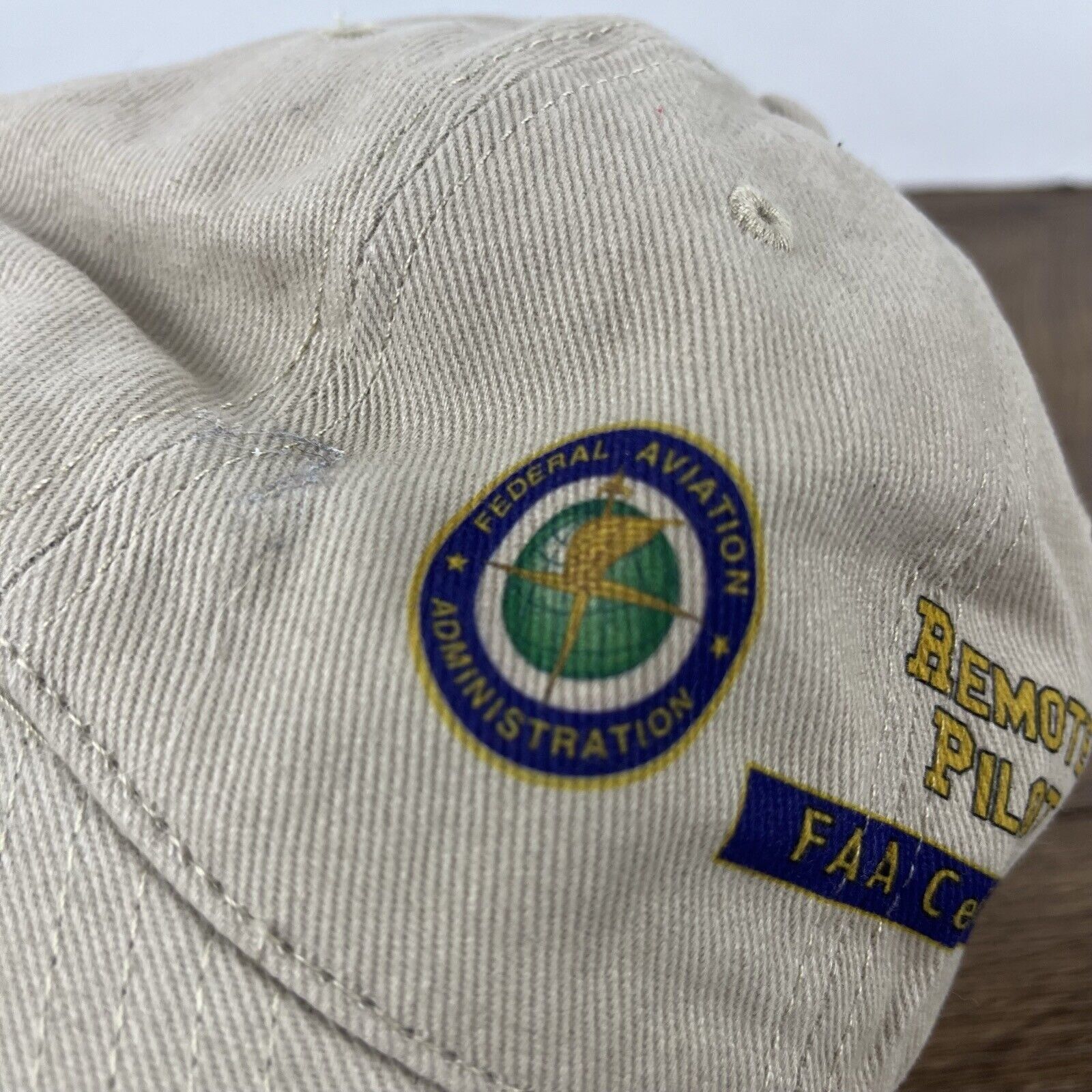 Other Remote Pilot Hat FAA Certified Hat Brown Cap Adjustable Brow Size ONE SIZE - 8 Thumbnail