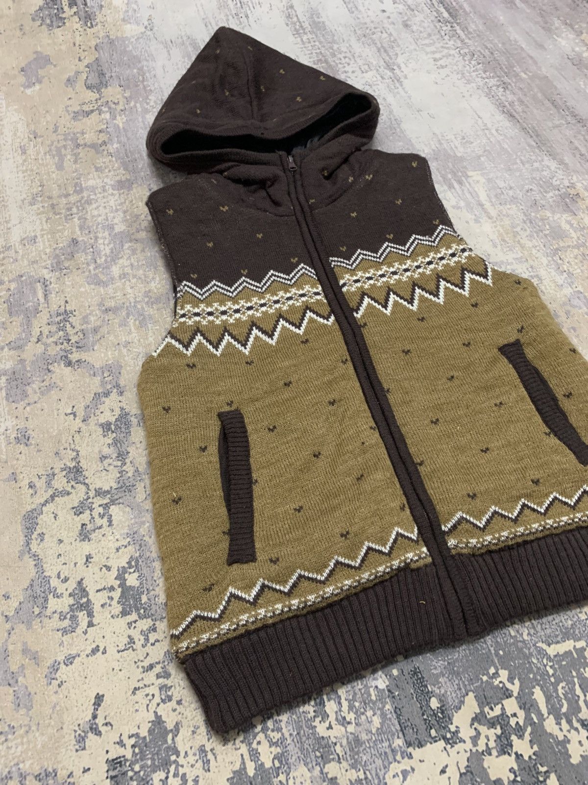 Vintage Vintage Jungle Storm Aztec Tribal Pattern Vest Size US M / EU 48-50 / 2 - 3 Thumbnail