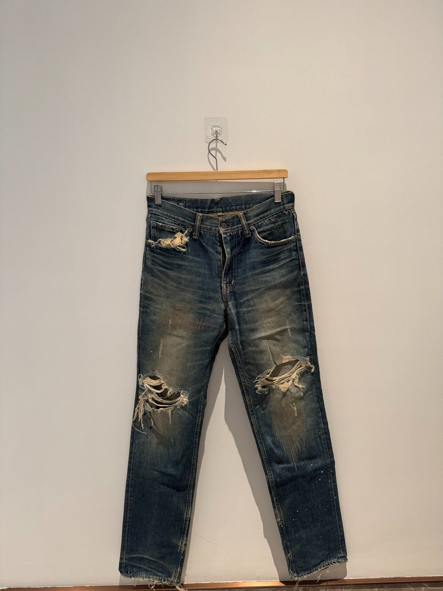 Visvim Visvim Slim Fit Distressed Jeans Size US 32 / EU 48 - 1 Thumbnail