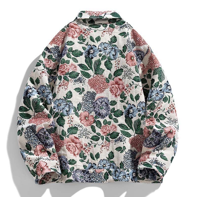 Other Floral Print Oversized Jacket Size US M / EU 48-50 / 2 - 1 Thumbnail